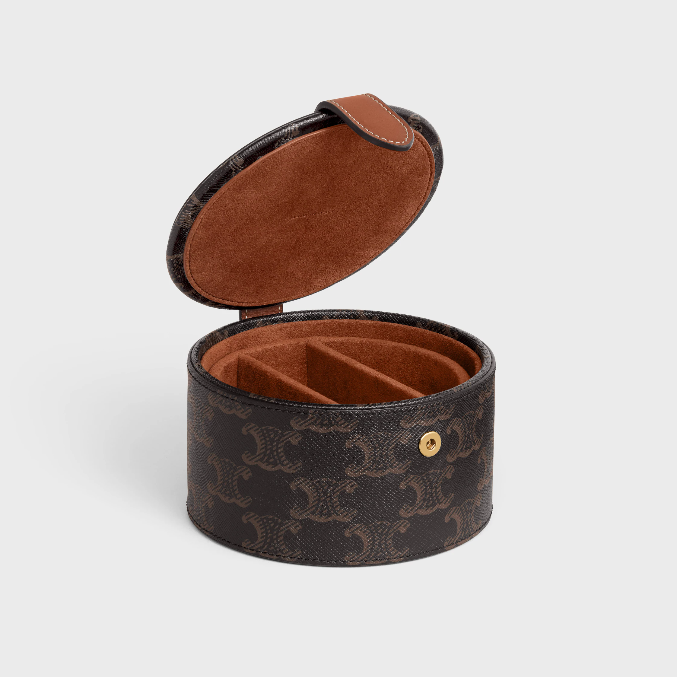 Étui JEWELS en toile Triomphe et cuir de veau