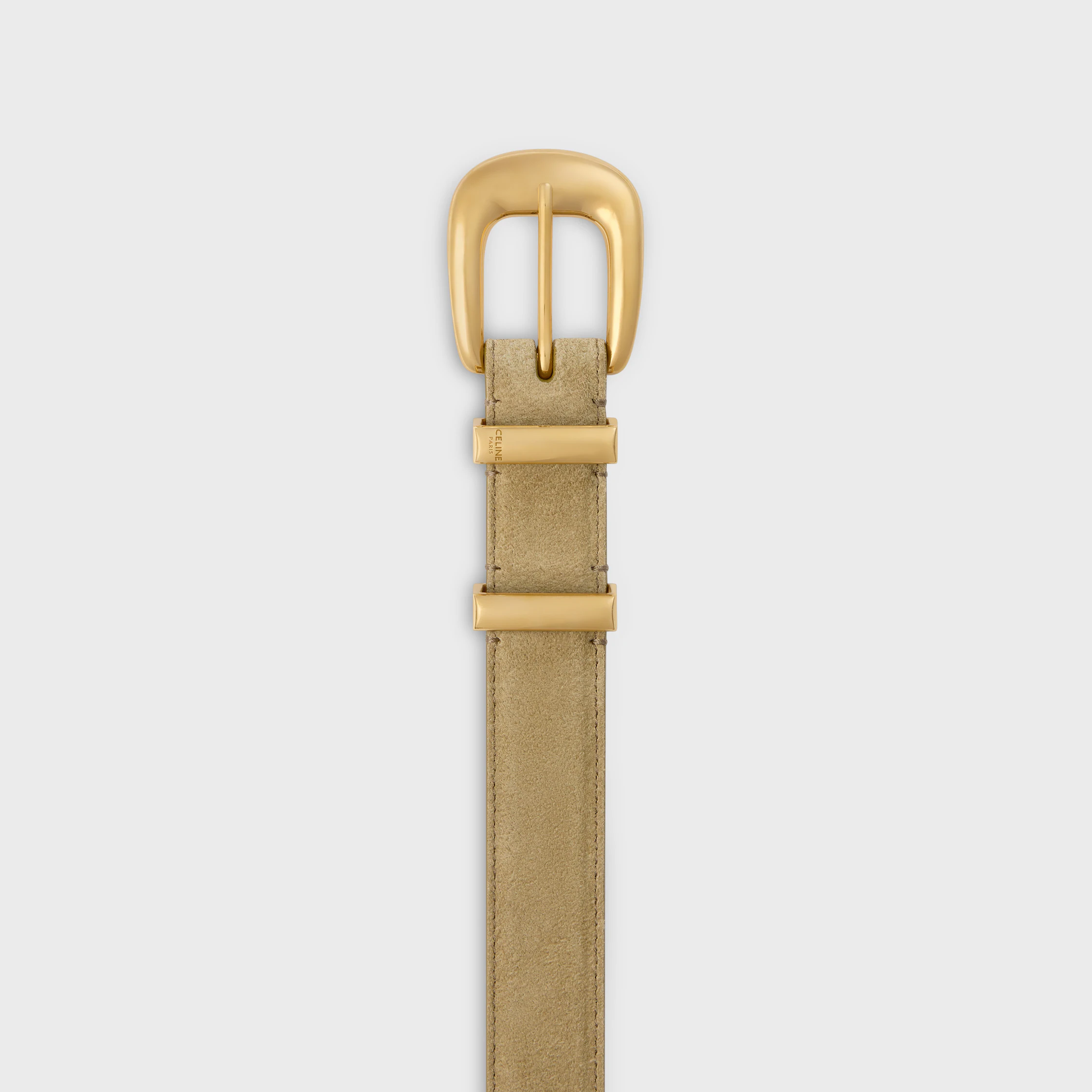 Ceinture Western 25 MM en daim cuir de veau
