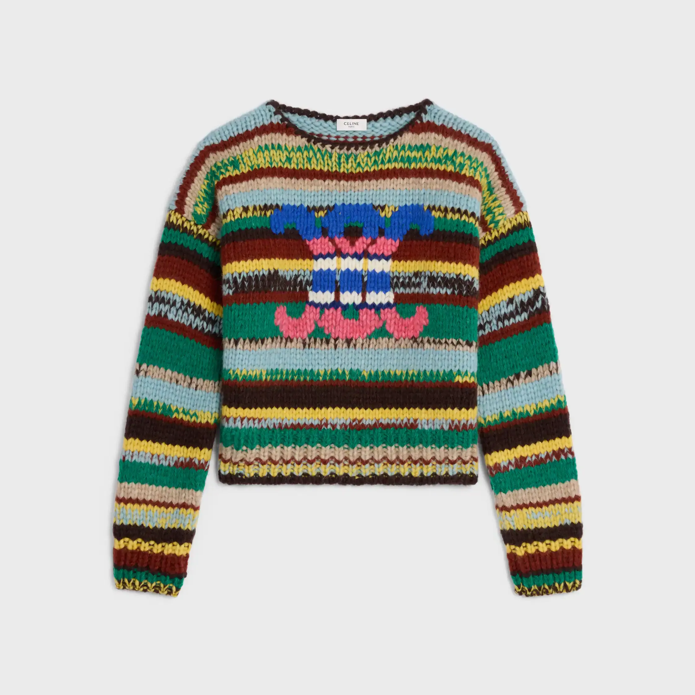 pull-over col roulé en alpaga et laine