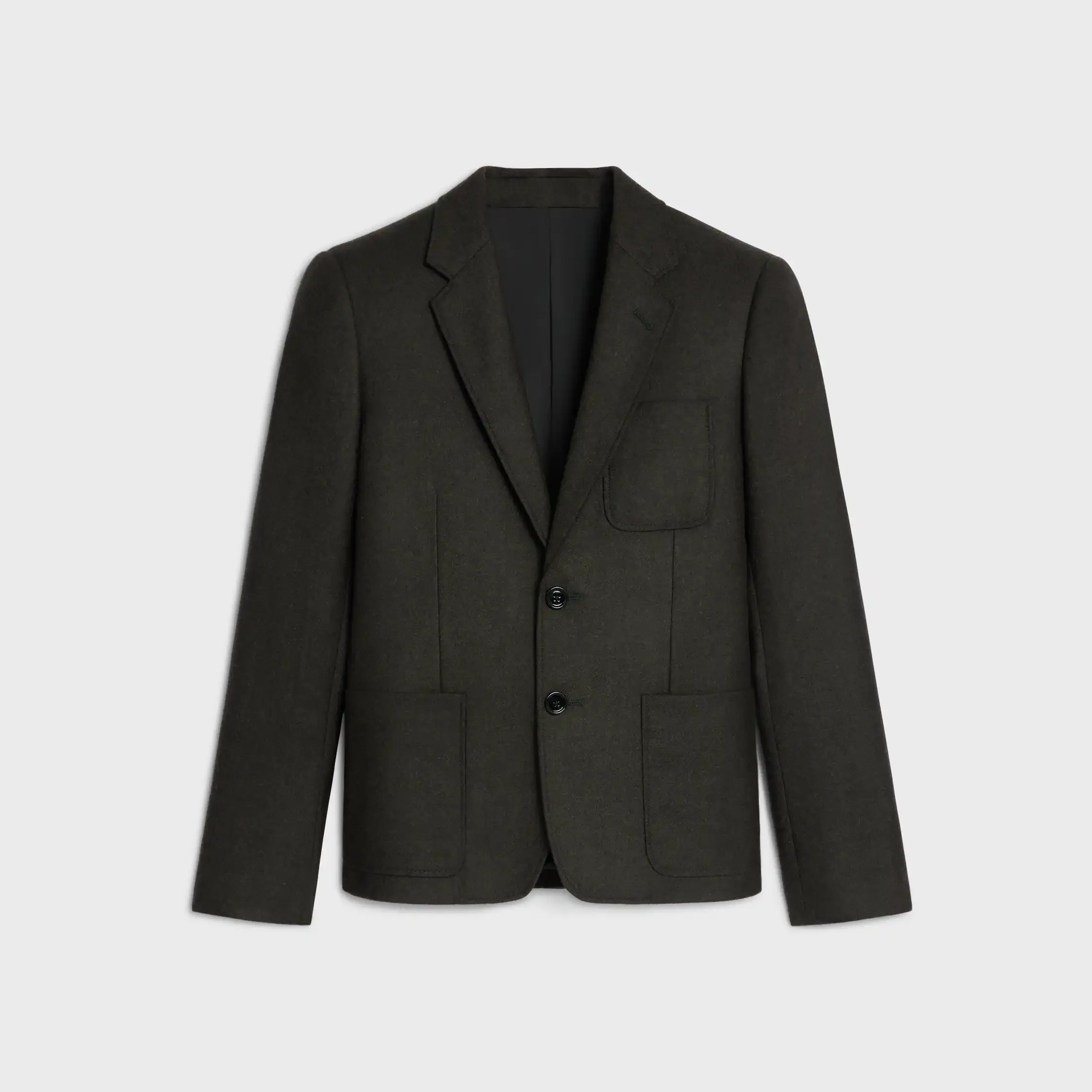 veste courte en flanelle de cachemire