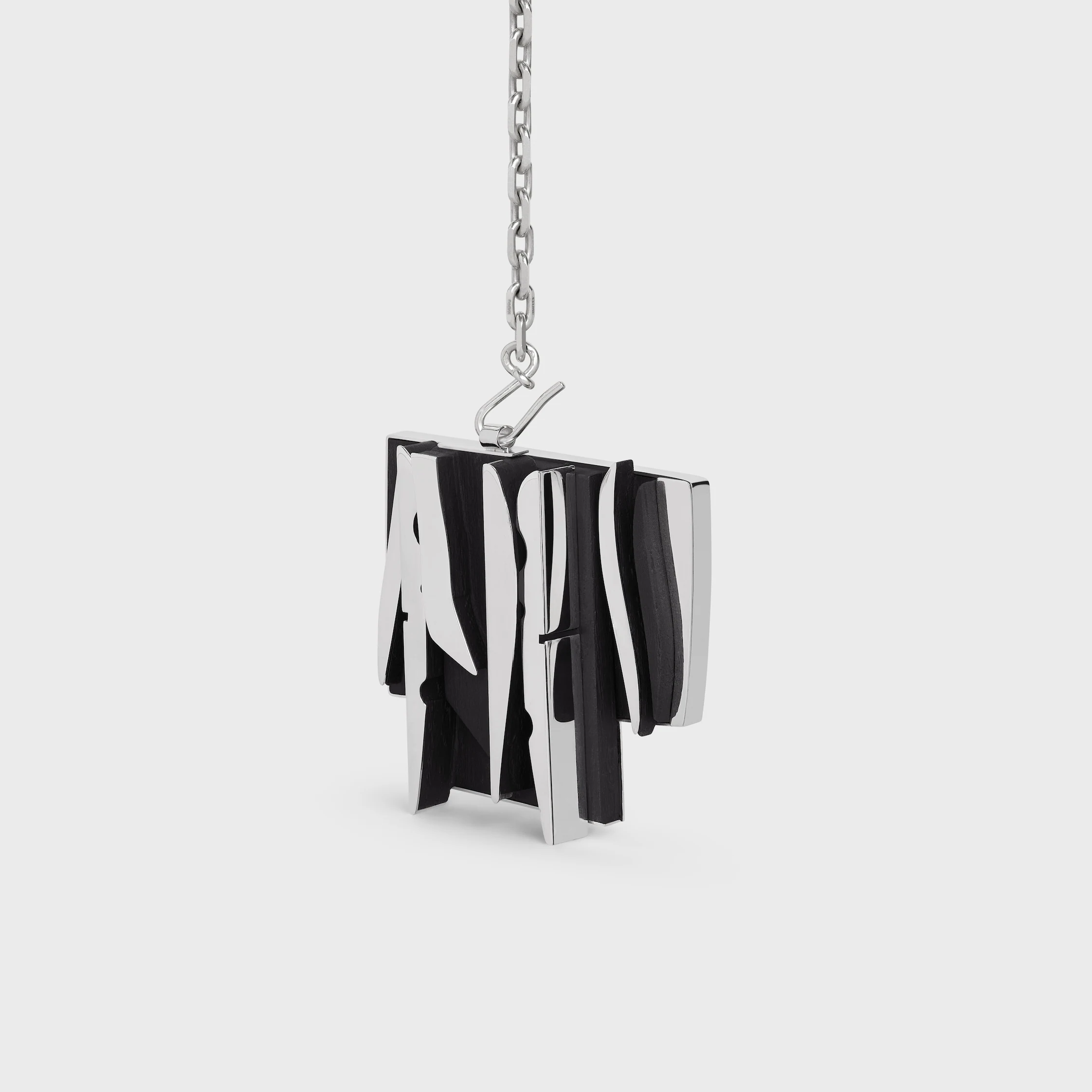 Collier projet Celine Nevelson en argent sterling et bois de chêne