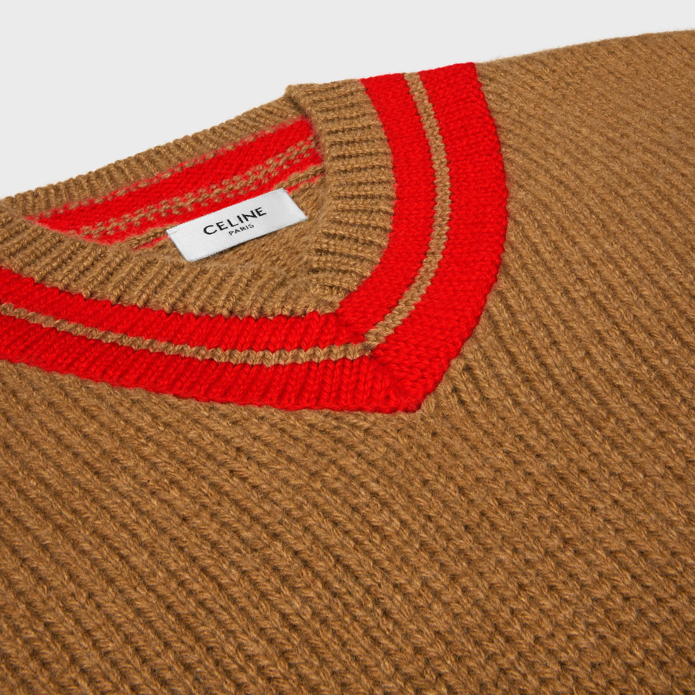 pull col en V en cachemire