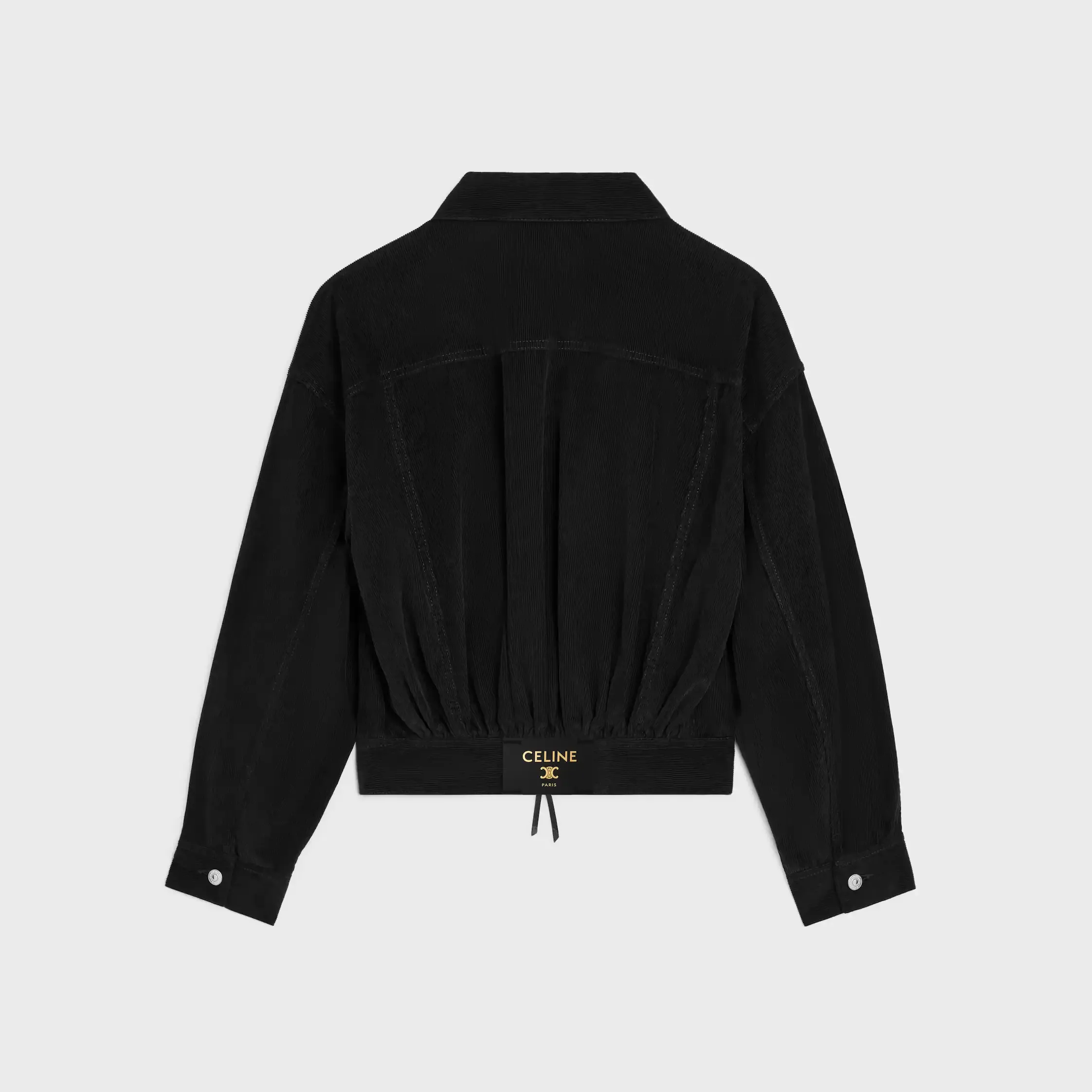 Veste trucker en velours côtelé