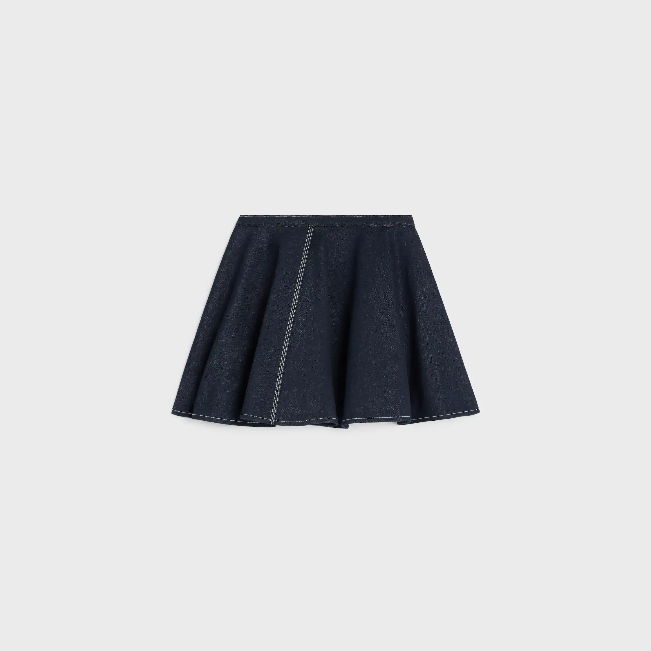jupe peplum EN DENIM EN COTON LÉGER