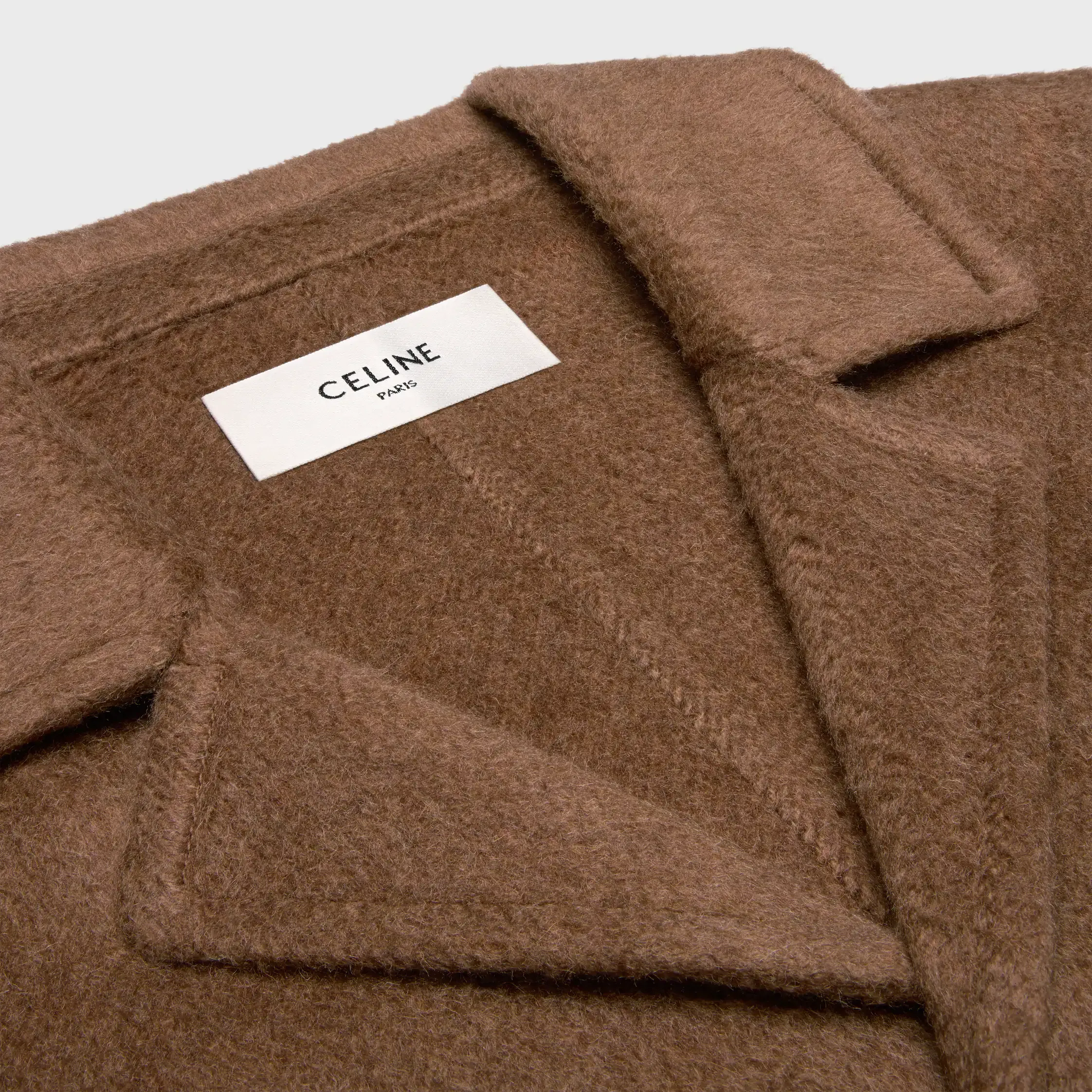 manteau IN en cachemire et laine de chameau double face