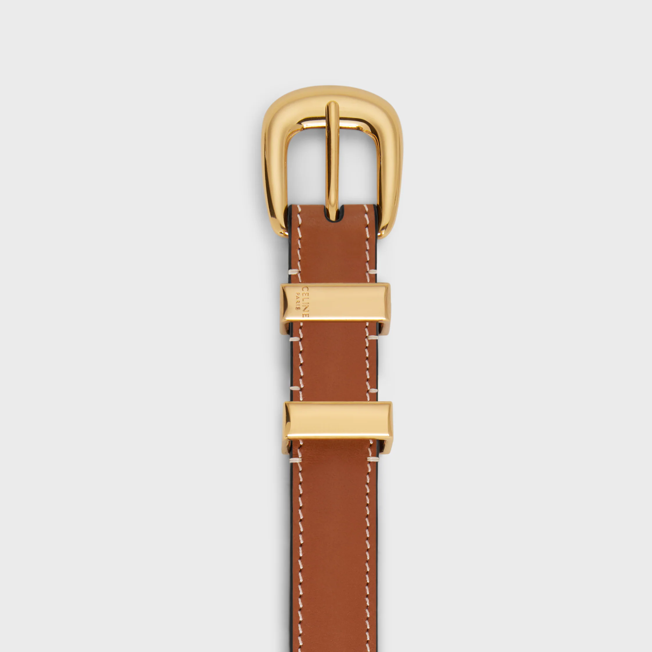 Ceinture Western 18 MM en Cuir de Veau Naturel