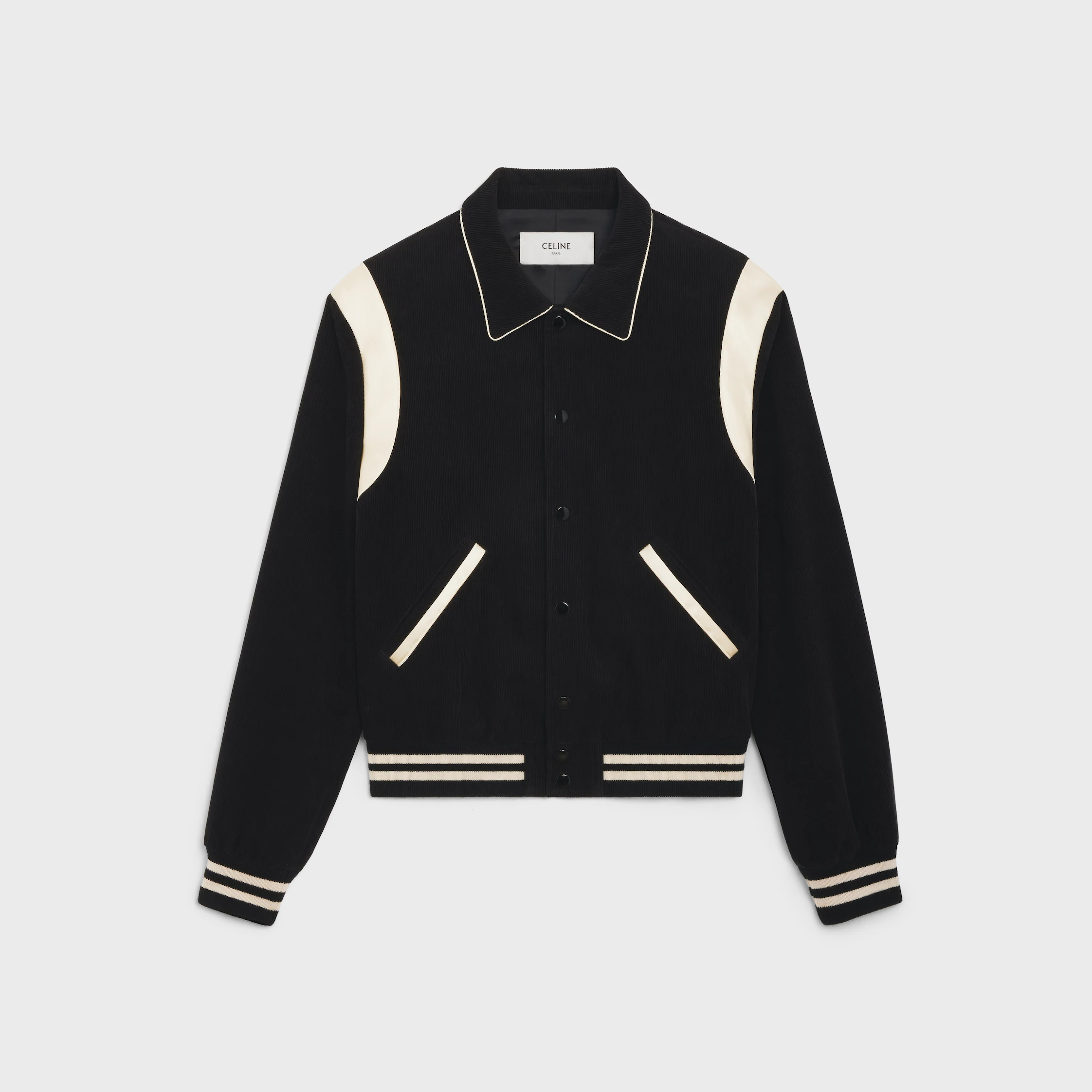 VESTE TEDDY EN COTON À TISSU CORDUROY