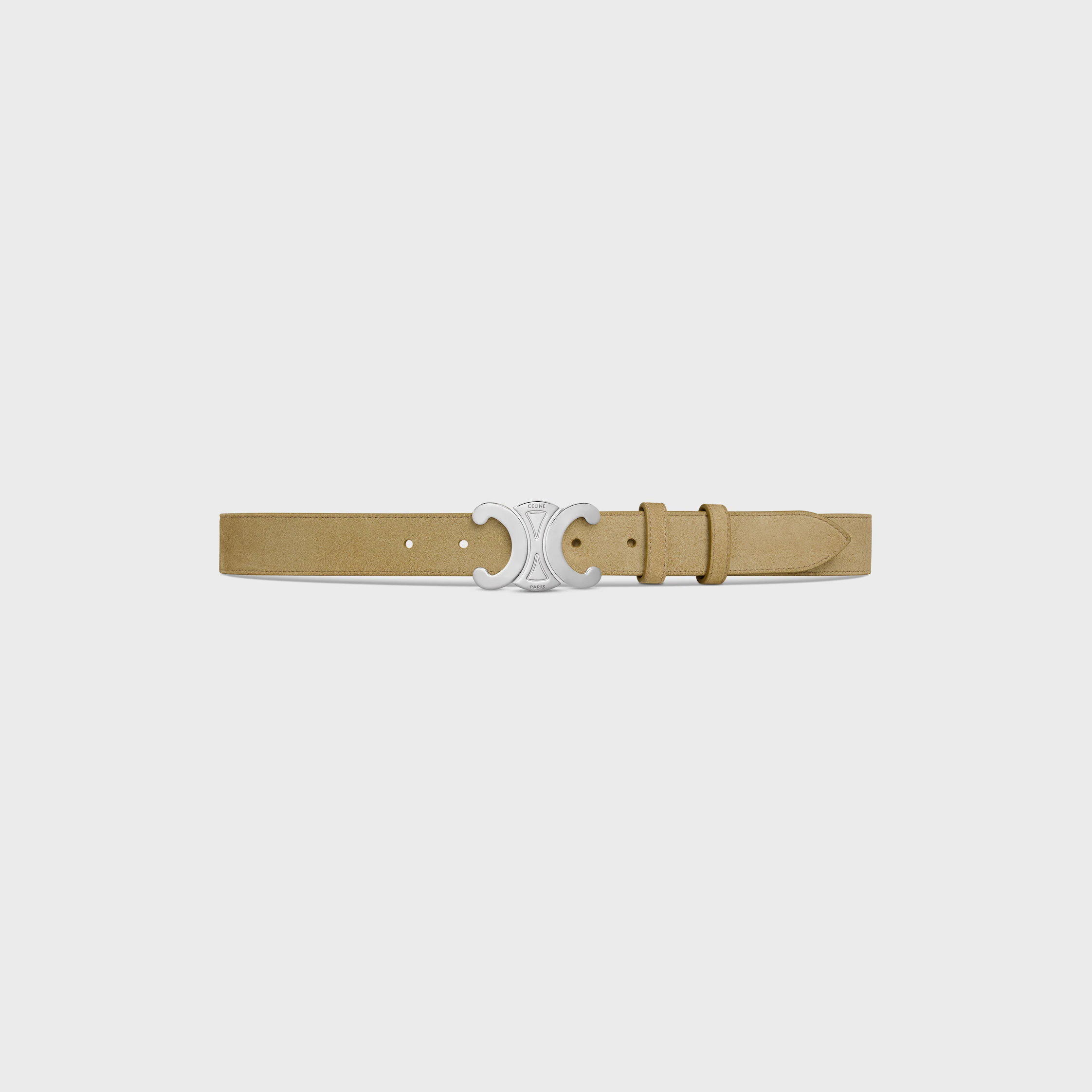 Ceinture Triomphe 30 MM EN SUÈDE CUIR DE VEAU