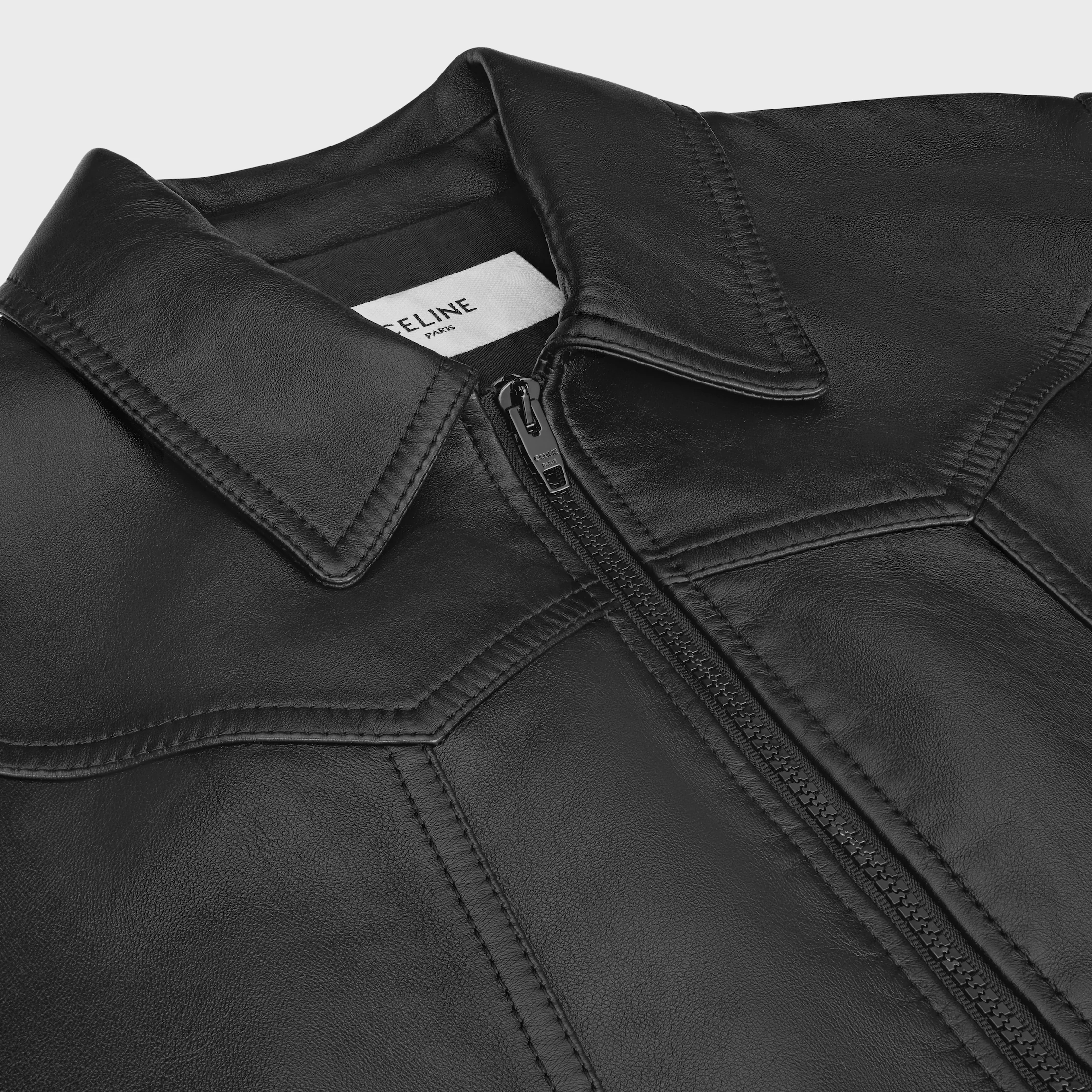 Veste blouson ample en peau de mouton douce