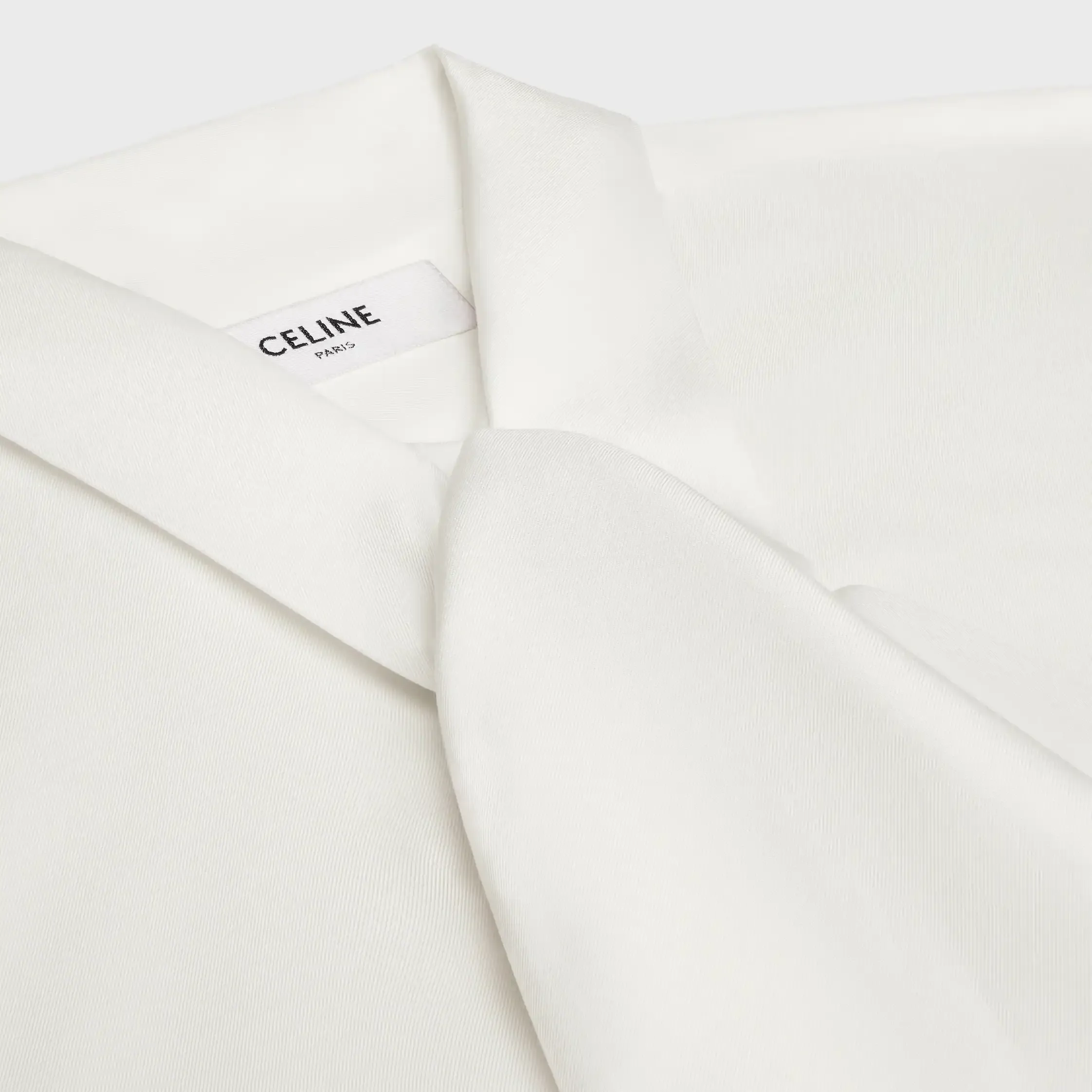 chemise lavallière en soie twill