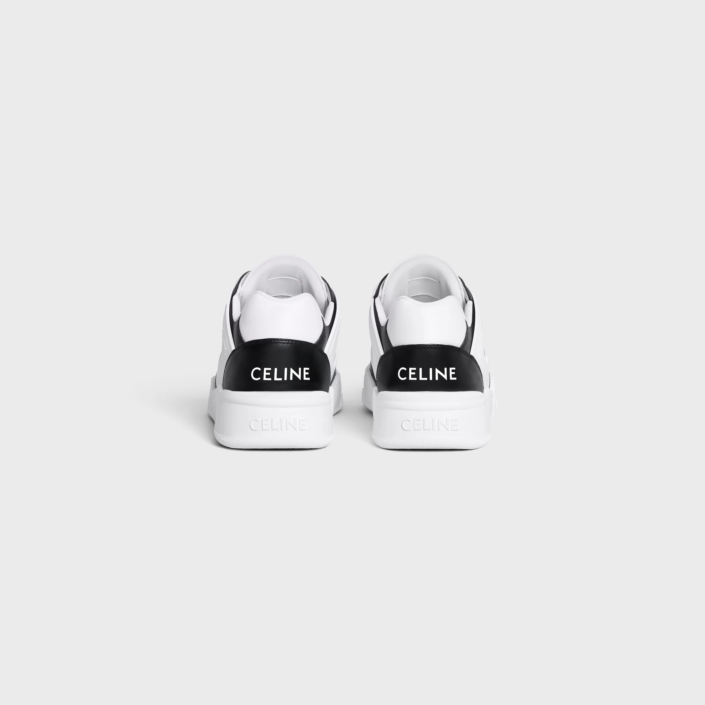 CELINE TRAINER CT-07 BASKETTE BASSE À LACETS EN VEAU