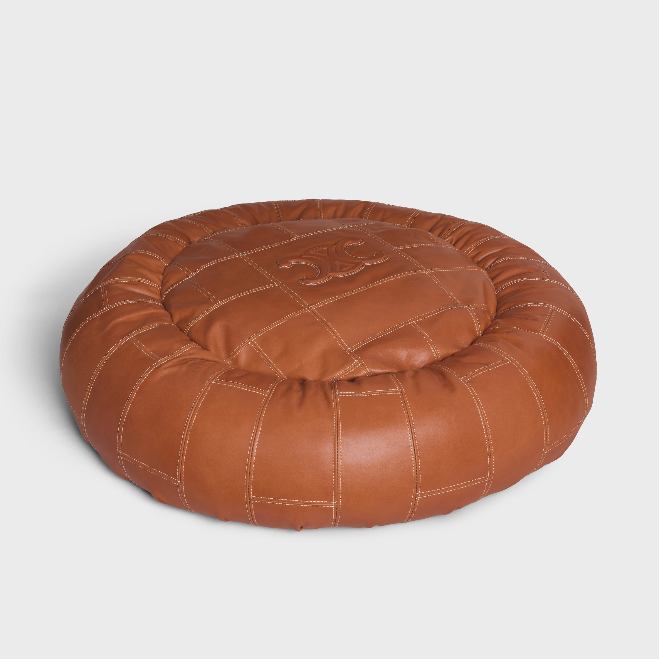 Matelas pour chien en cuir de veau lisse