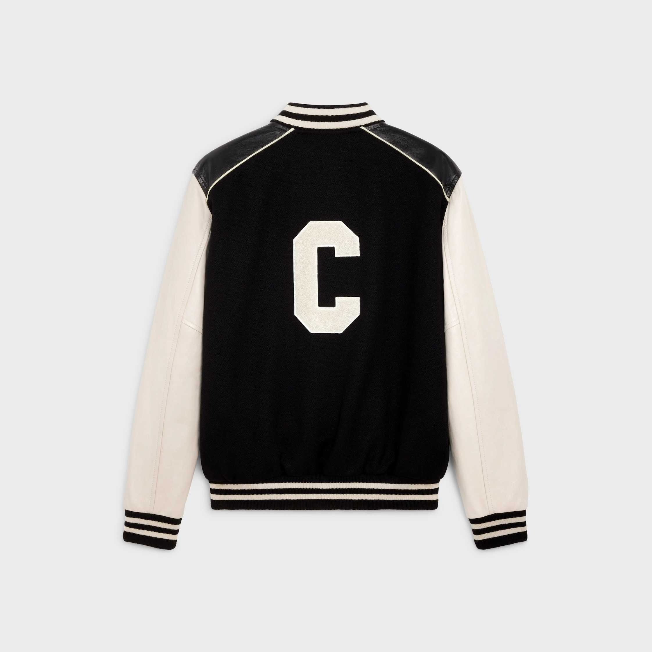 blouson teddy classique en laine structurée