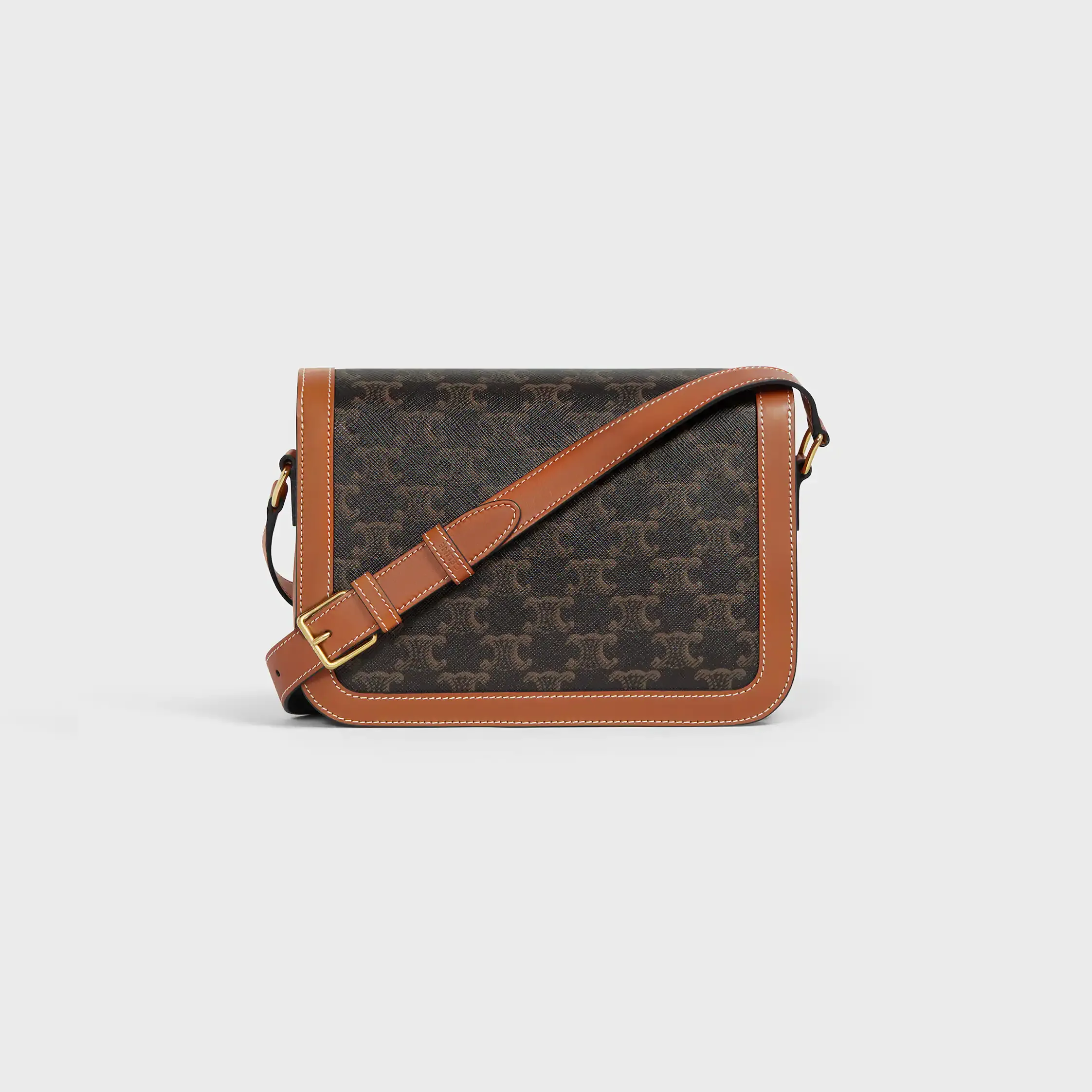 SAC CLASSIQUE TRIOMPHE EN TOILE TRIOMPHE ET CUIR DE VEAU