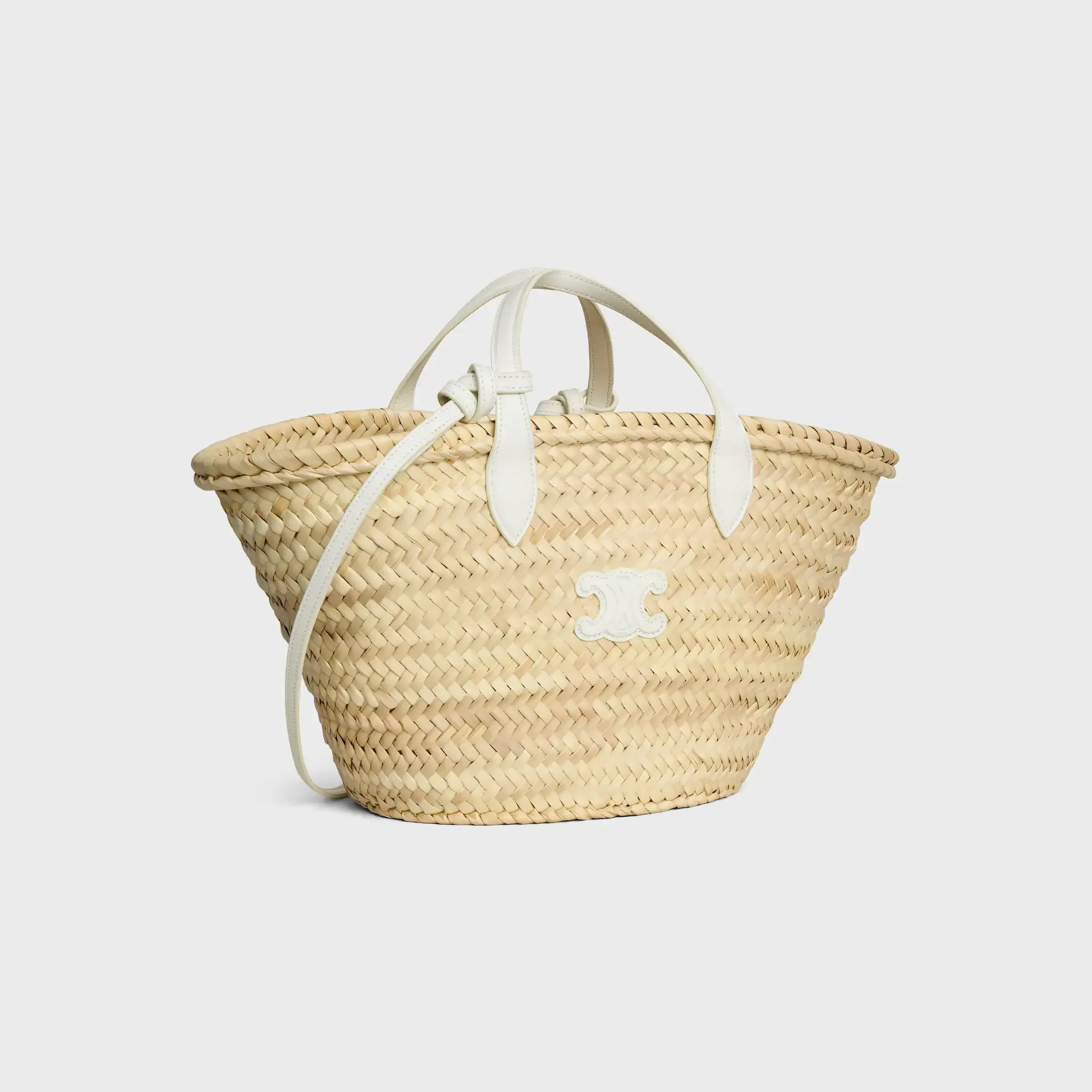 SAC TEEN TRIOMPHE EN FEUILLES DE PALME ET CUIR DE VEAU