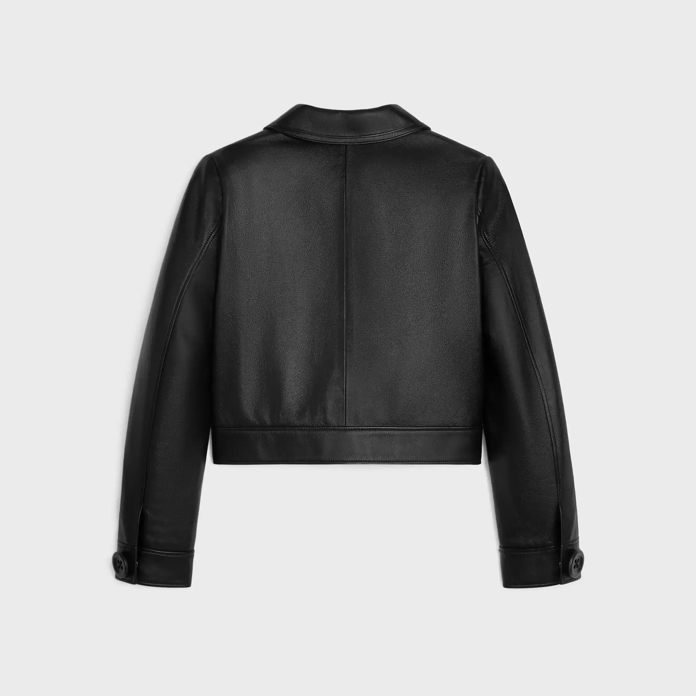 blouson droit en peau de mouton douce