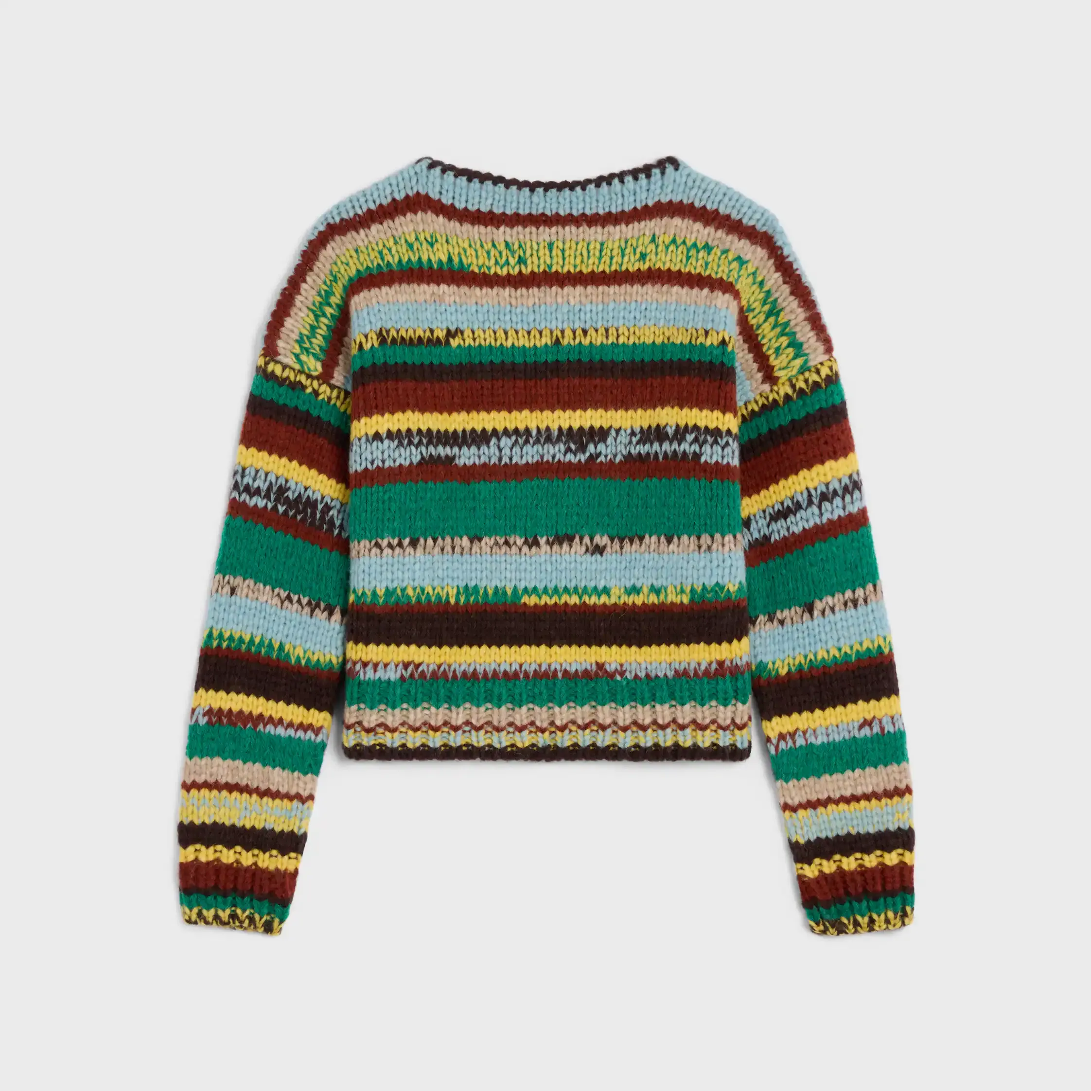 pull-over col roulé en alpaga et laine