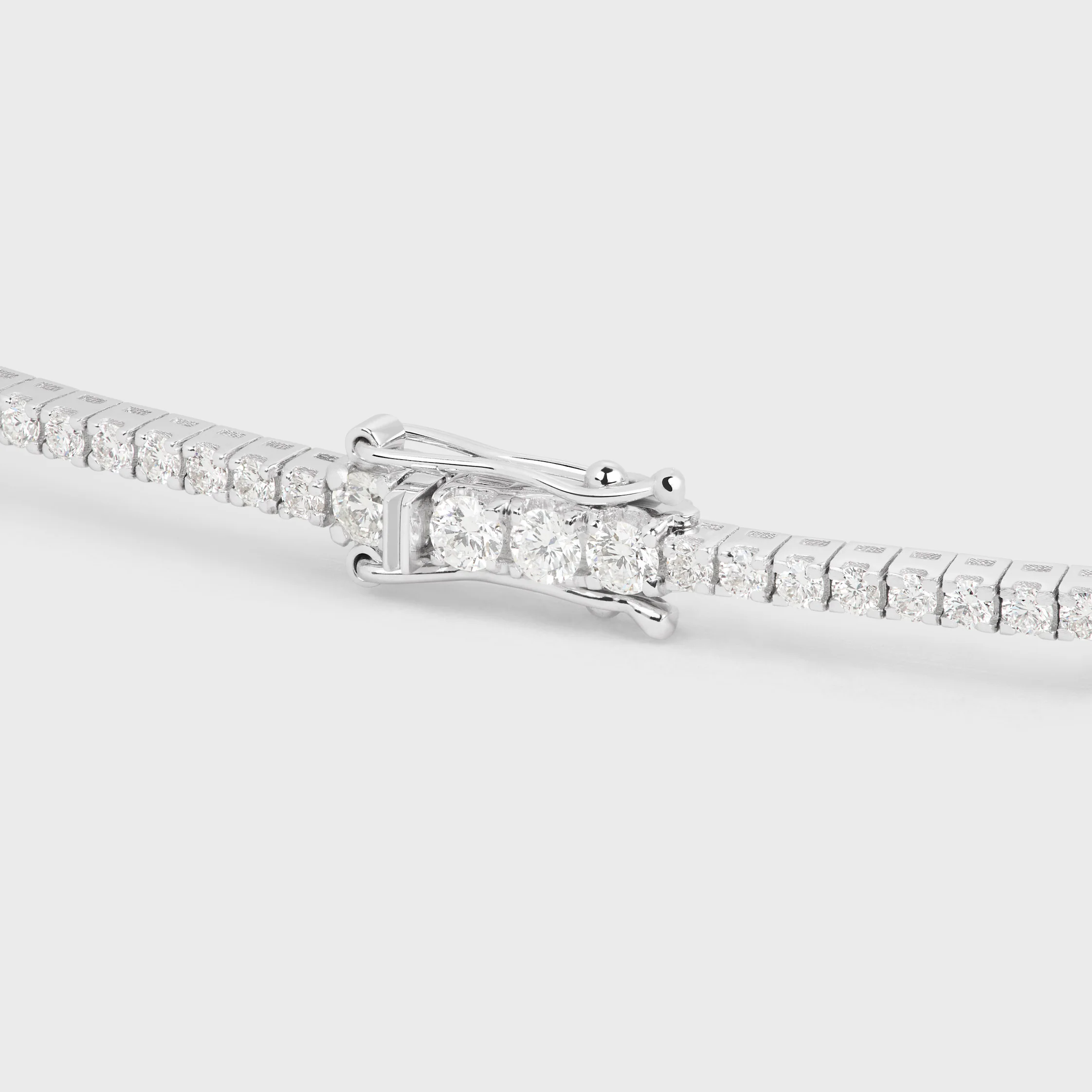 Collier Tennis en Or Blanc et Diamants