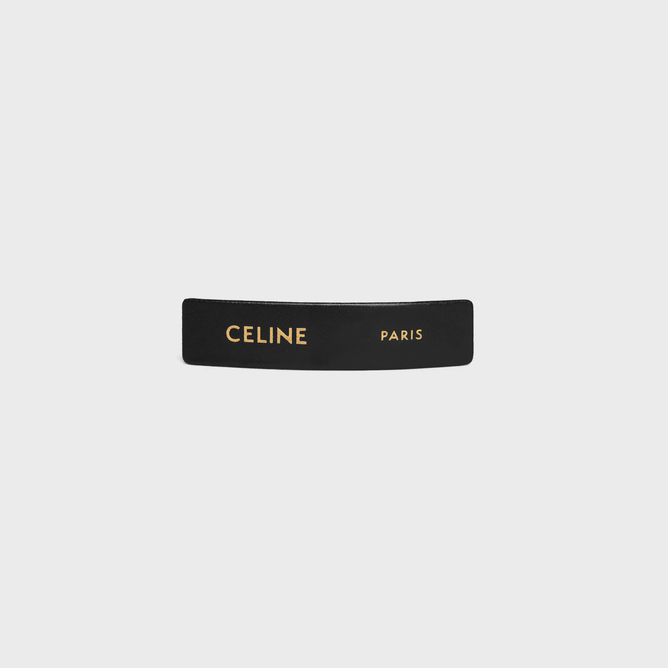 Pinceau cheveux Celine Paris en peau de mouton, laiton avec finition or et acier