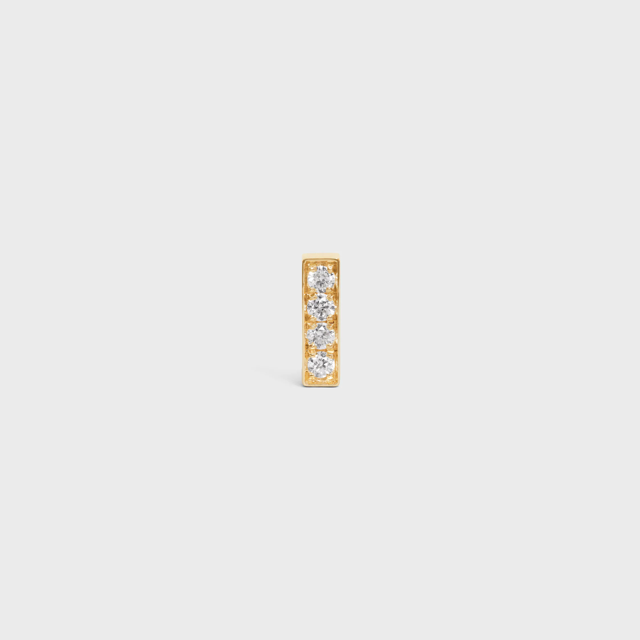 Boucle d'oreille Celine Line en or jaune et diamants