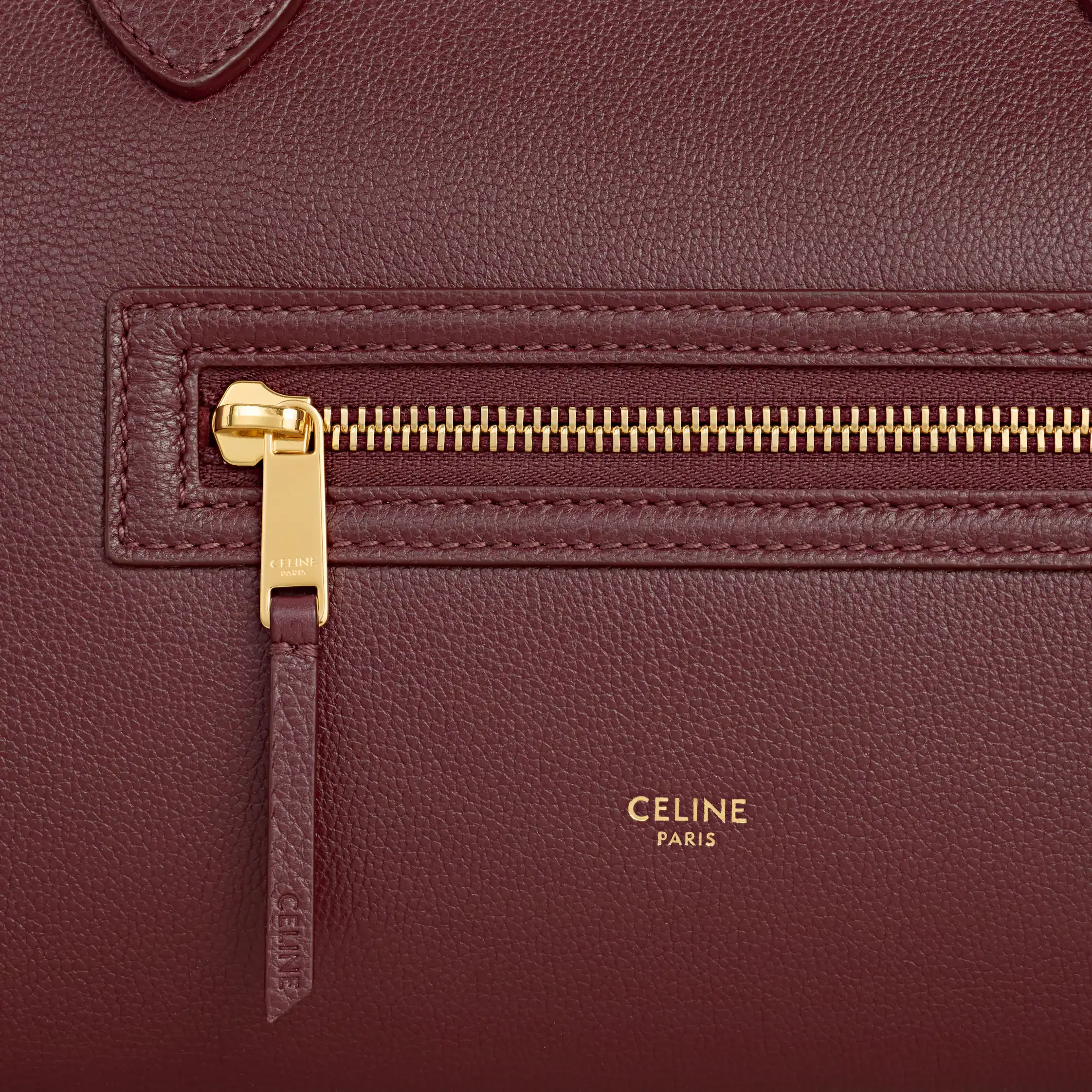 VALISE EN CUIR DE VEAU GRAINÉ