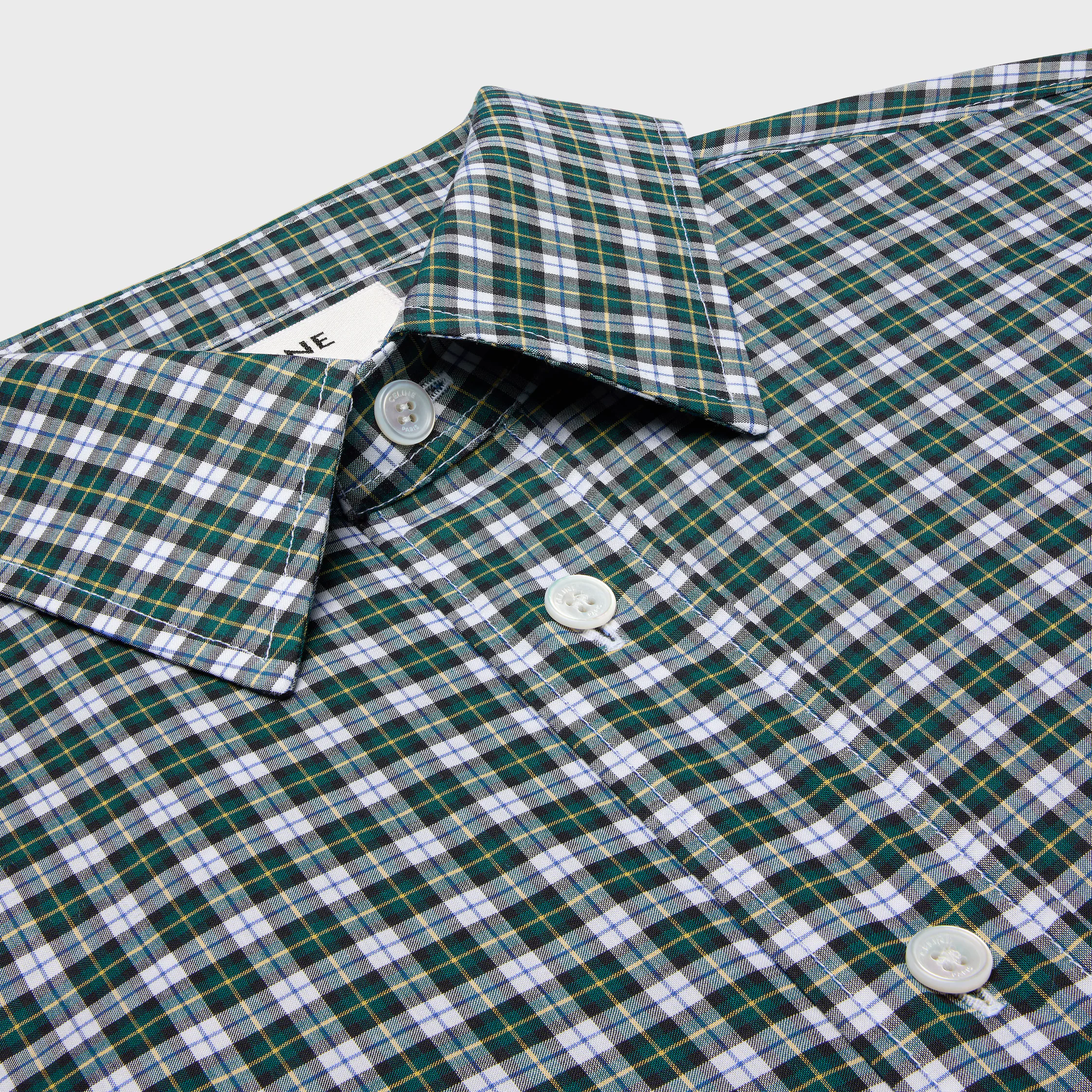 chemise en tissu coton tartan
