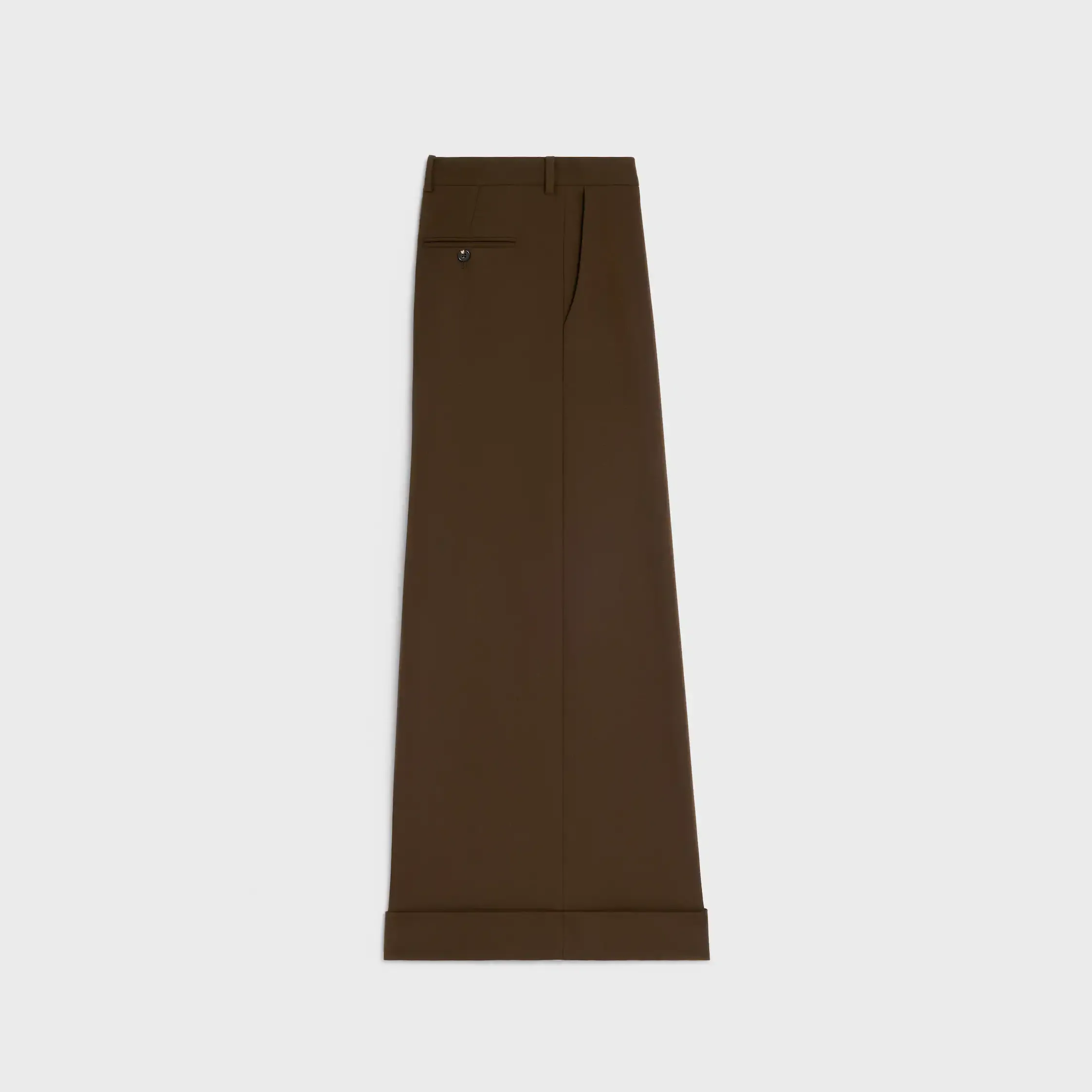 pantalon docks en gabardine de laine élastique