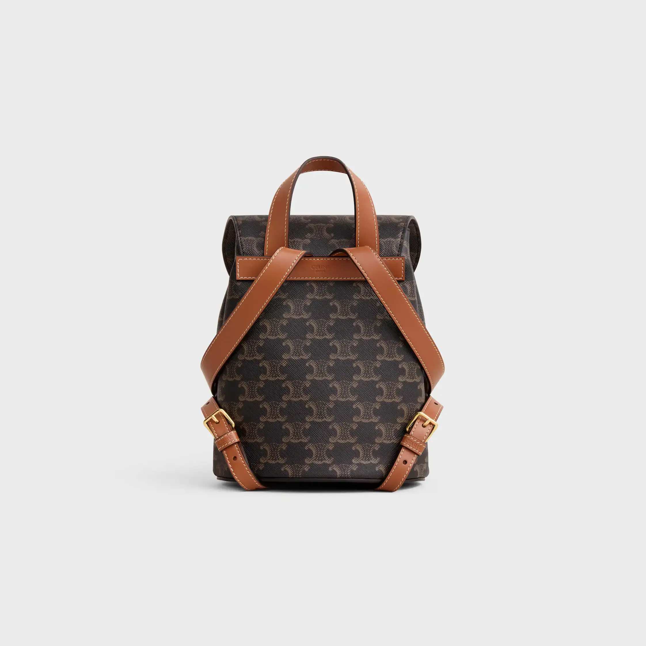 SAC À DOS CELINE BONNIE EN TISSU TRIOMPHE ET CUIR DE VEAU