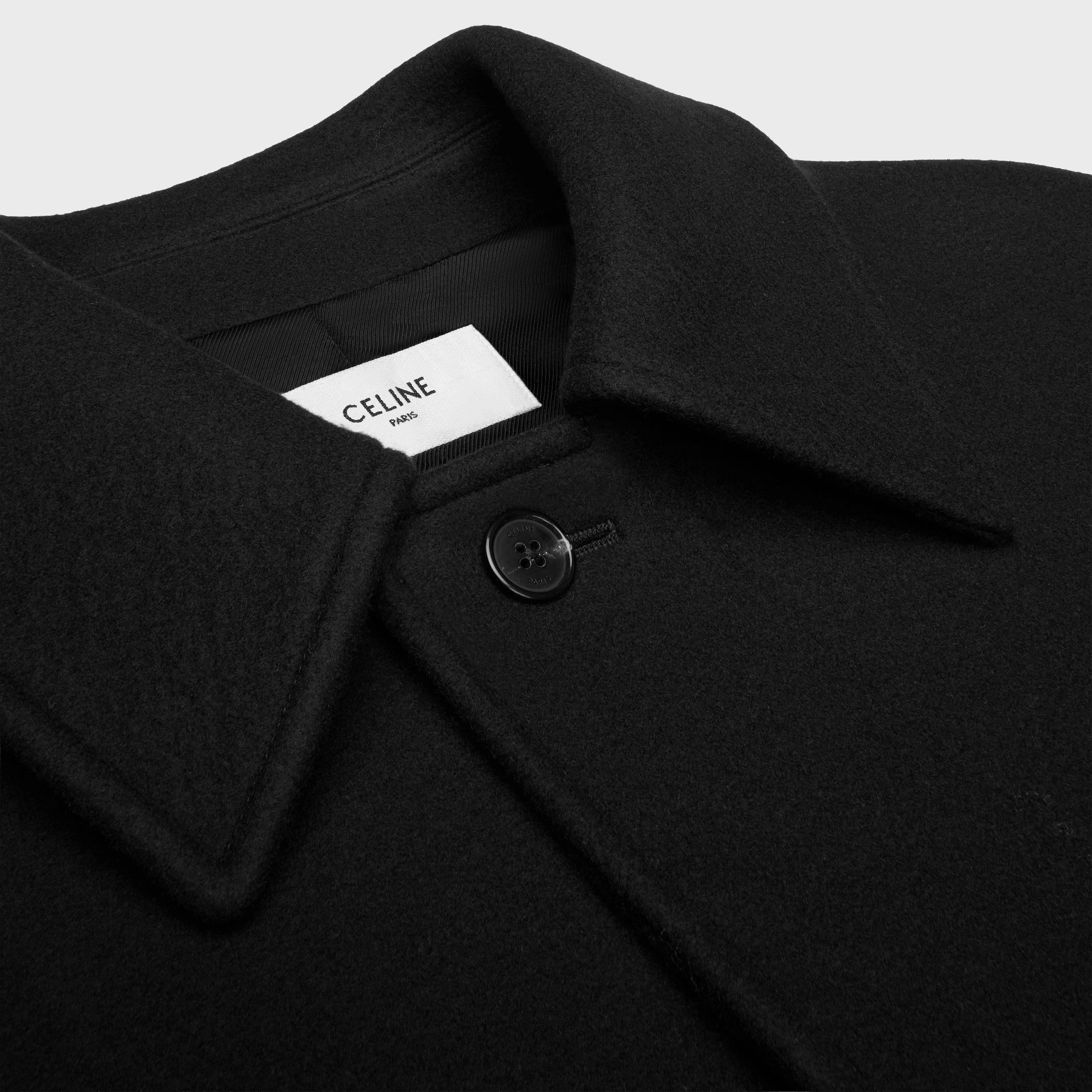 manteau en feutre de laine double-face