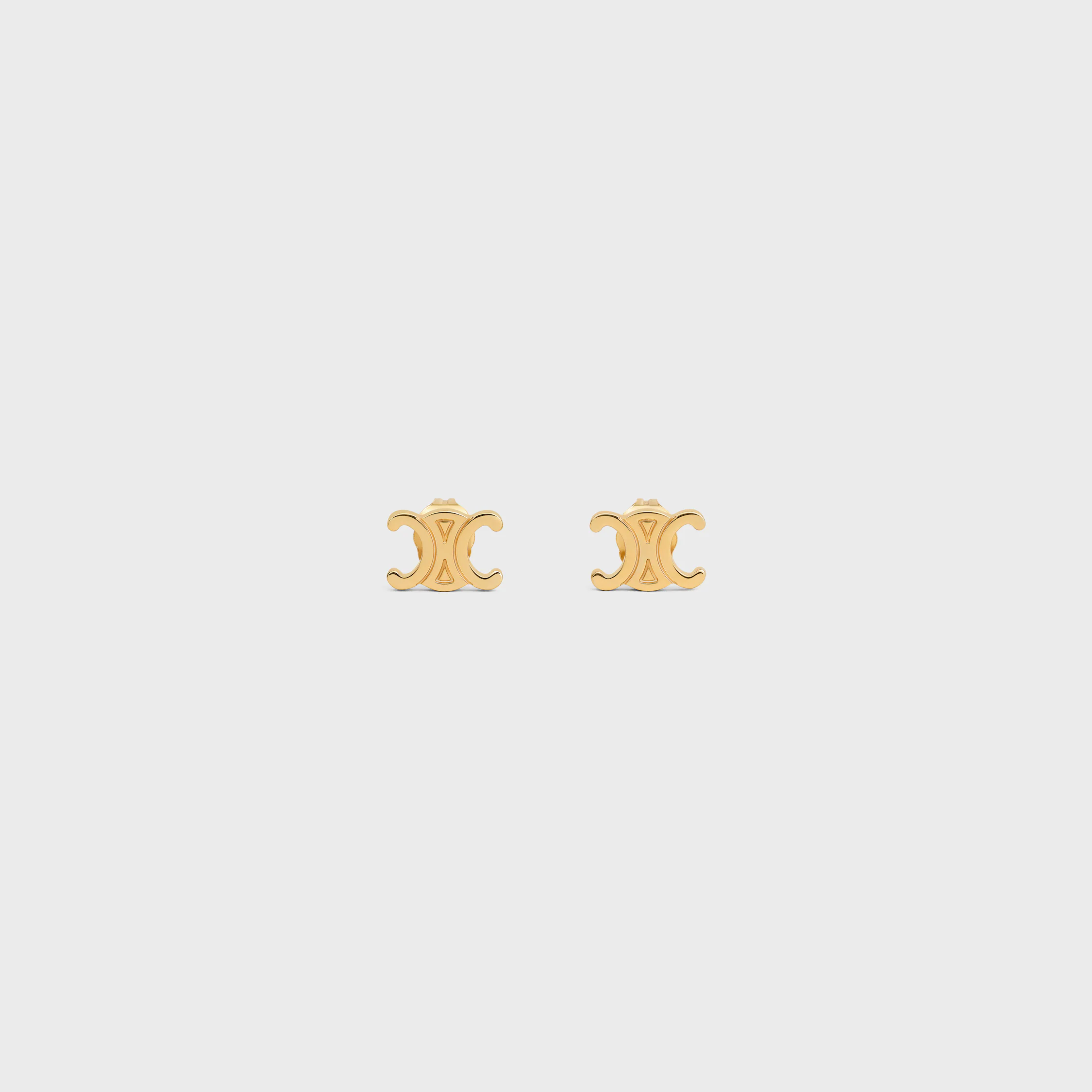 Triomphe Studs en laiton fini or