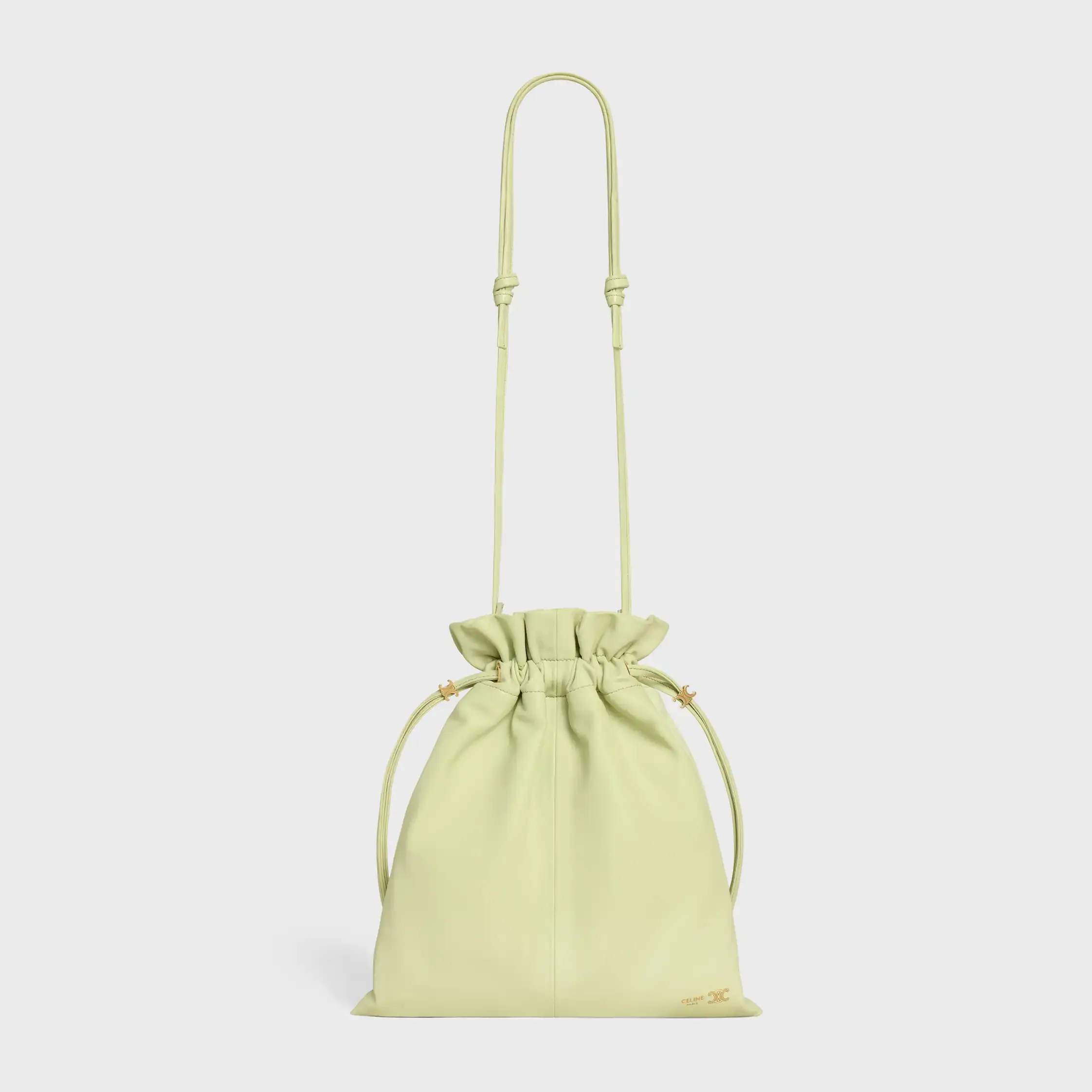 PETIT SAC À CRISTAUX EN PEAU DE MOUTON