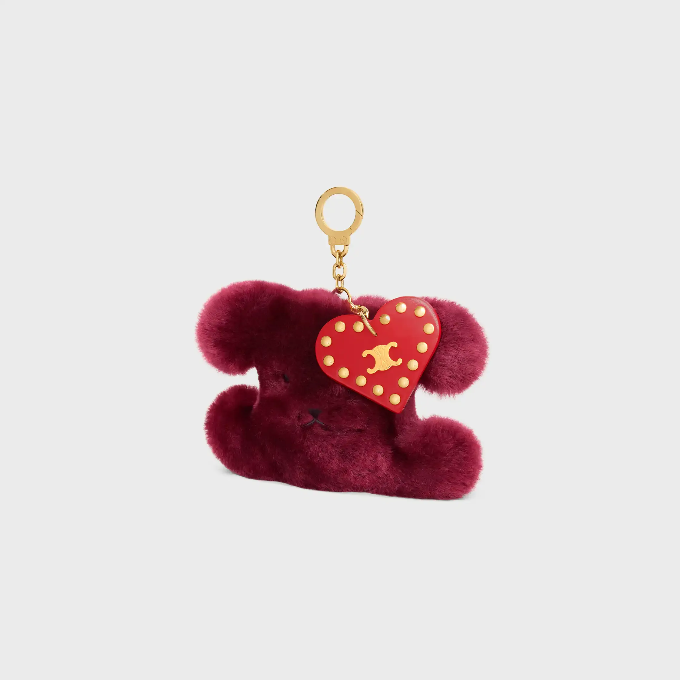CHARM POM-POM TRIOMPHE EN PEAU DE MOUTON BRODÉE ET EN VEAU