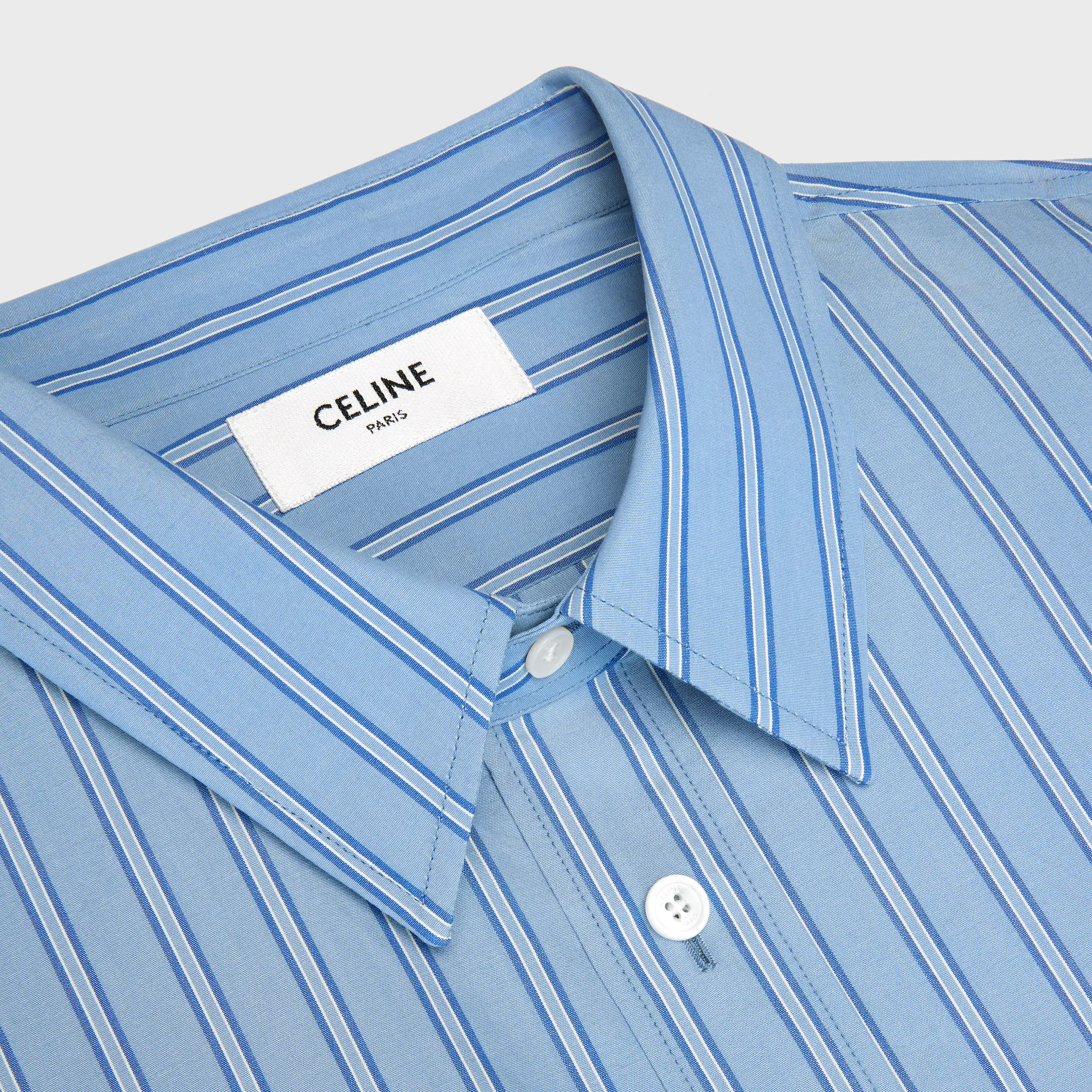 CHEMISE CLASSIQUE EN COTON POPLIN À RAYURES
