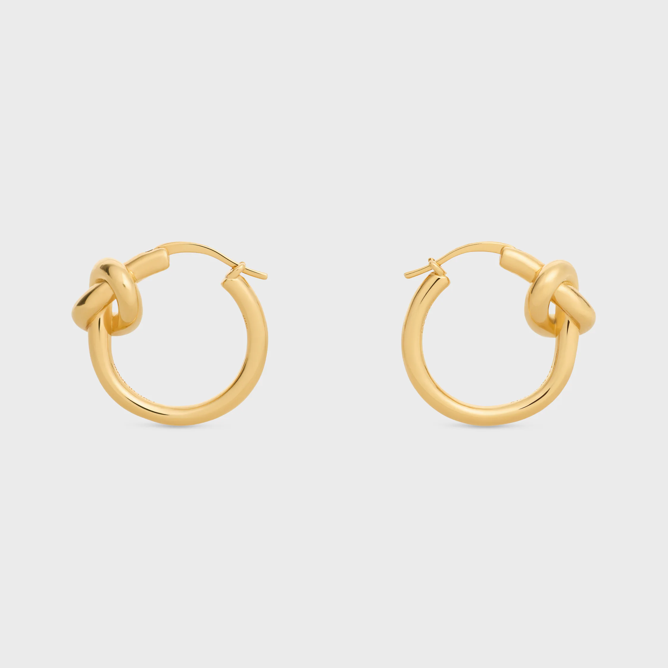 Petits boucles d'oreilles en laiton avec finition or