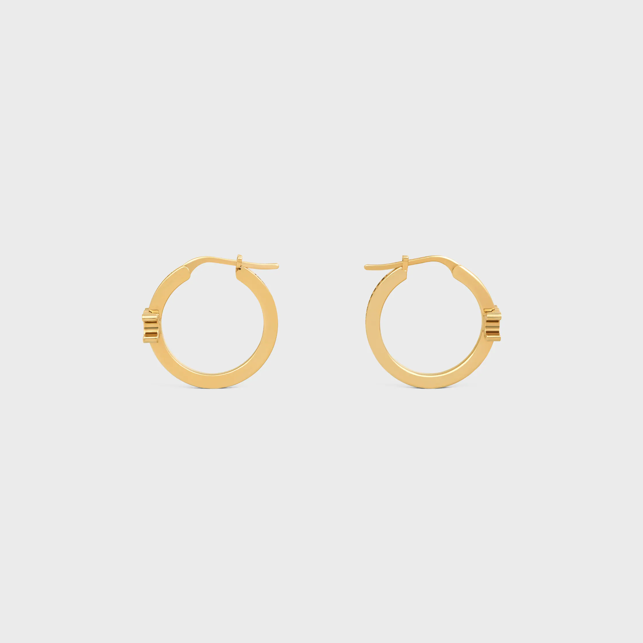 Boucles d'oreilles Triomphe Sparkle Strass et laiton finition or