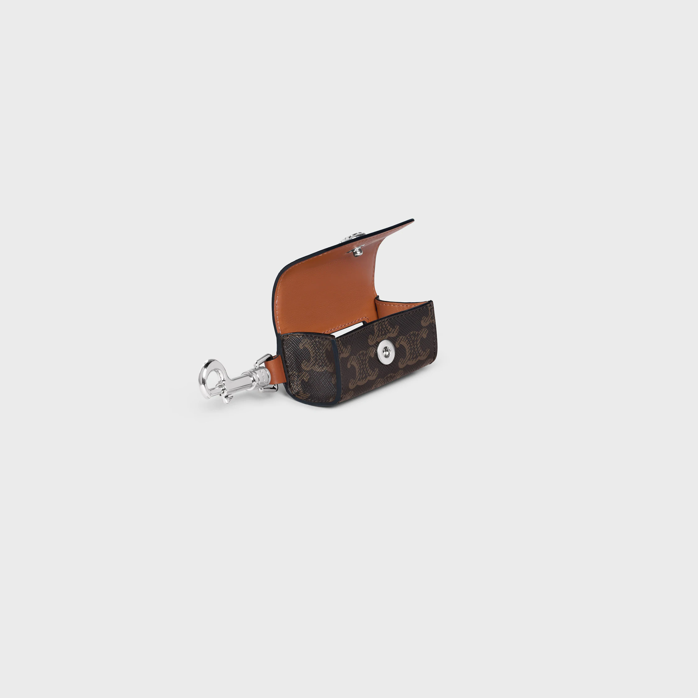 Porte-sacs pour chien en toile Triomphe et cuir de veau