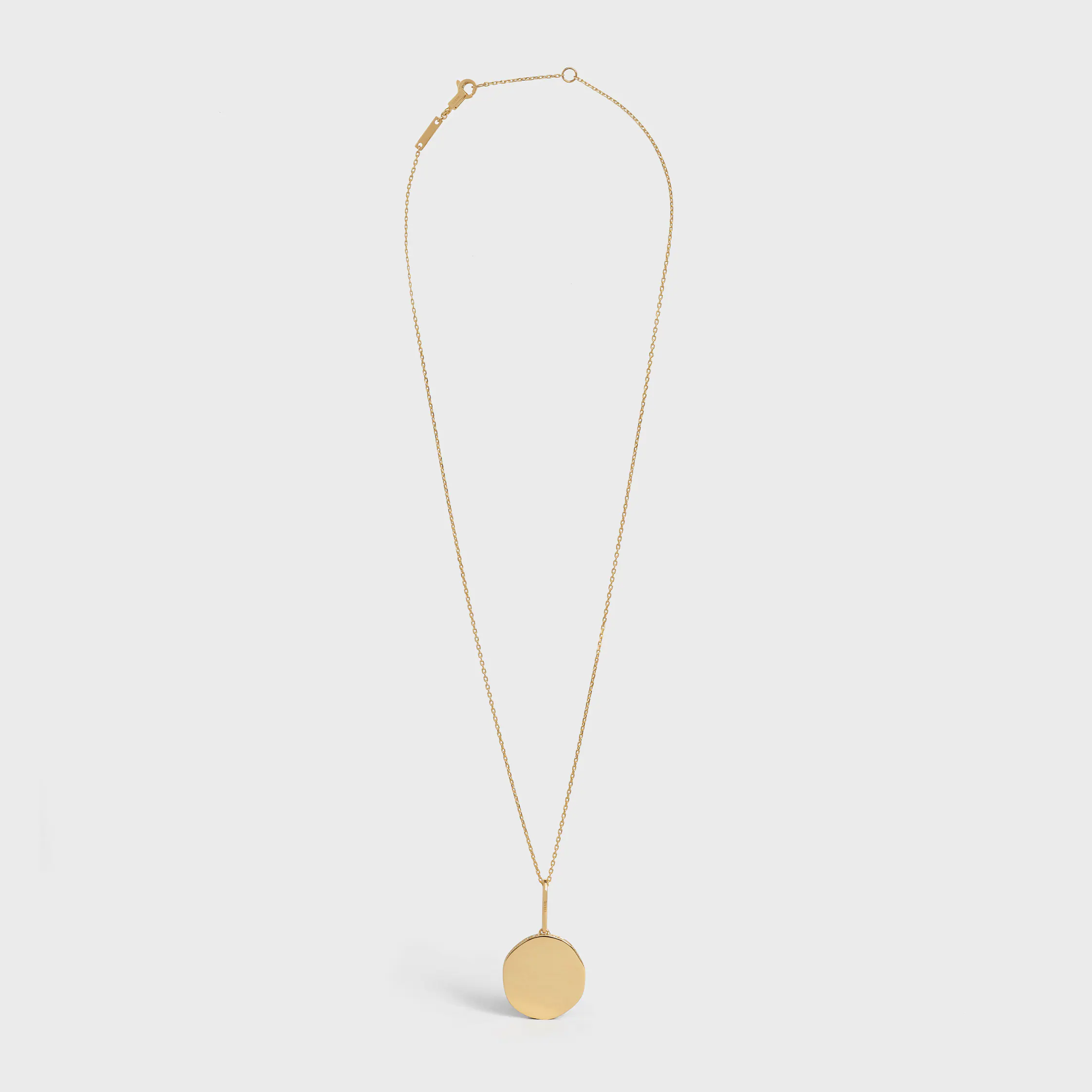 Collier Médaille Celine Small en Or Jaune et Diamants