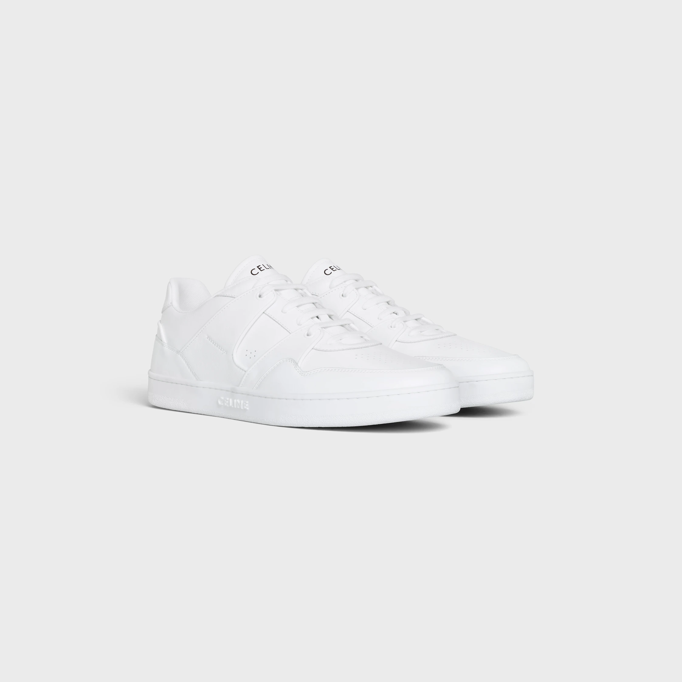 CELINE TRAINER CT-04 BASKETTE BASSE À LACETS EN VEAU