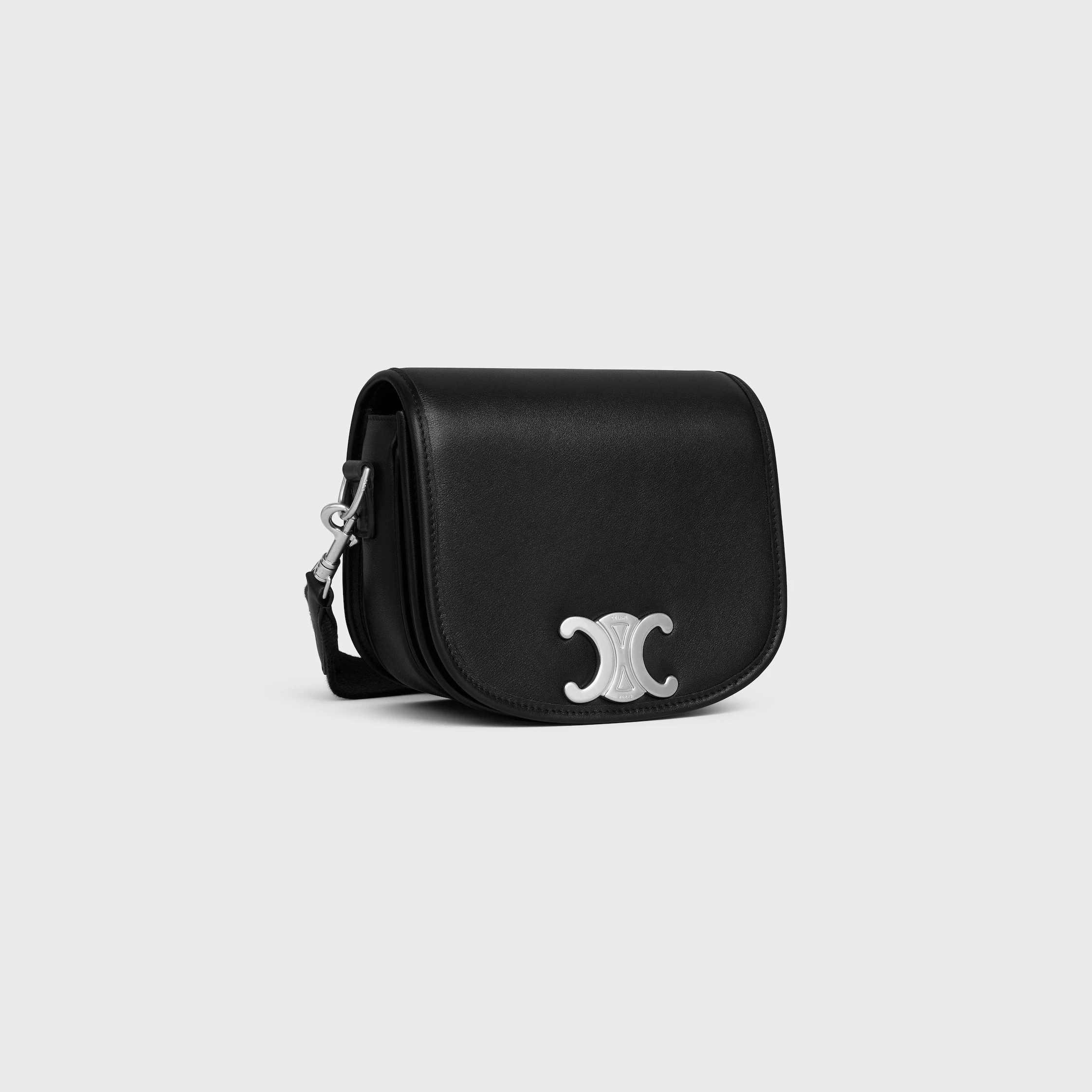 PETIT SAC À MAIN À BRETELLE TRIOMPHE EN VEAU SOUPLE