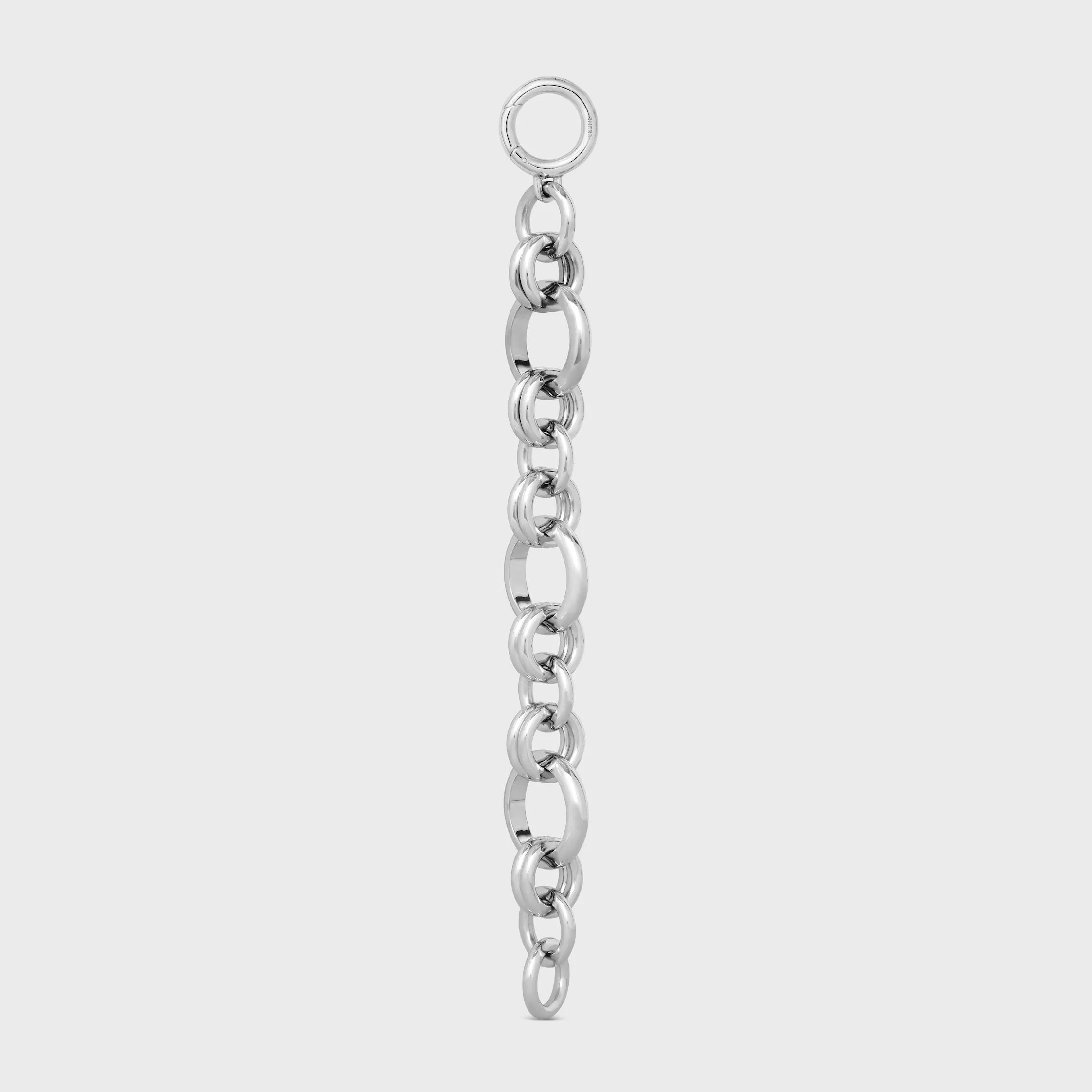 BRACELET CHARM HERITAGE ÉPAIS EN LAiton FINI RHODIUM
