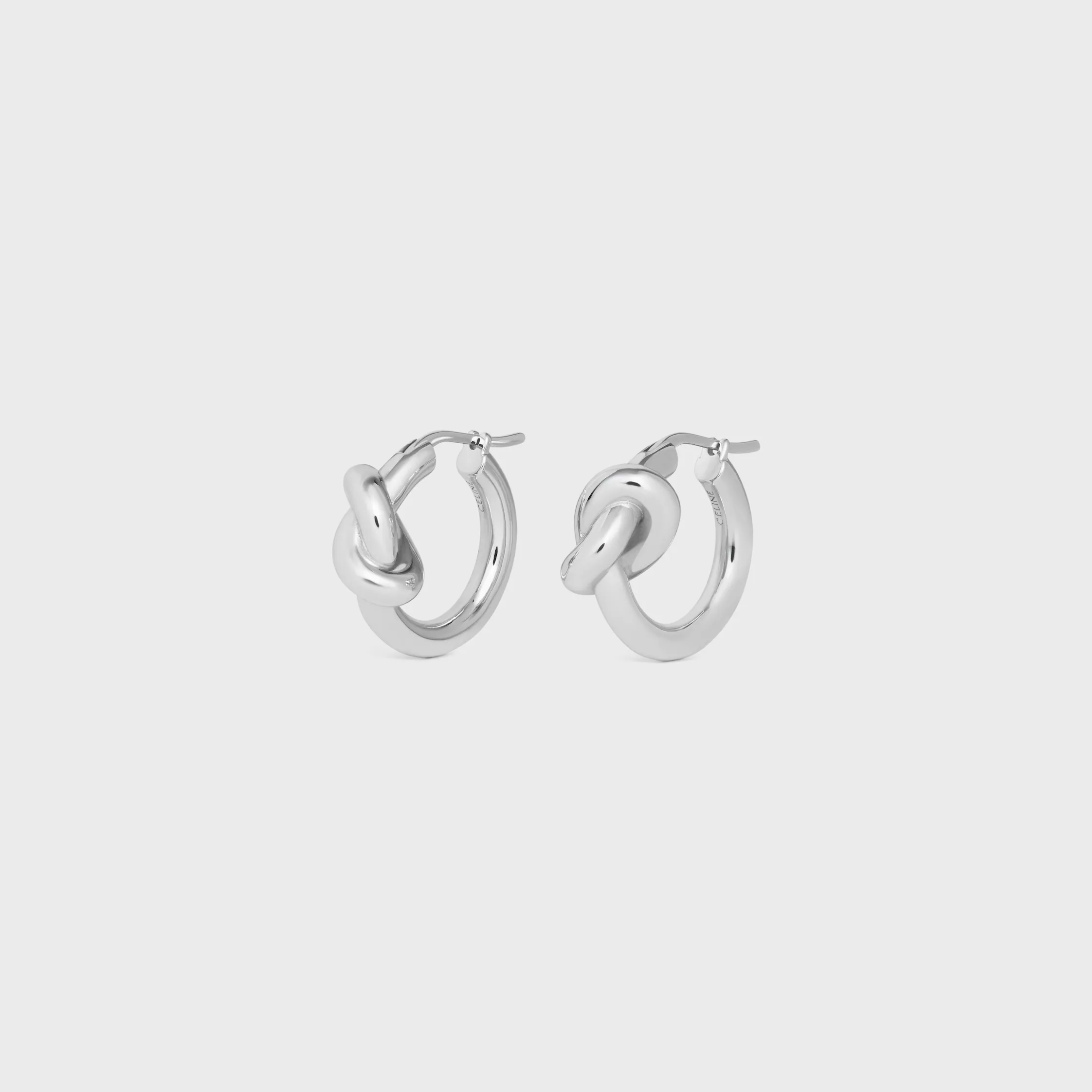Boucles d'oreilles en laiton avec finition rhodiée