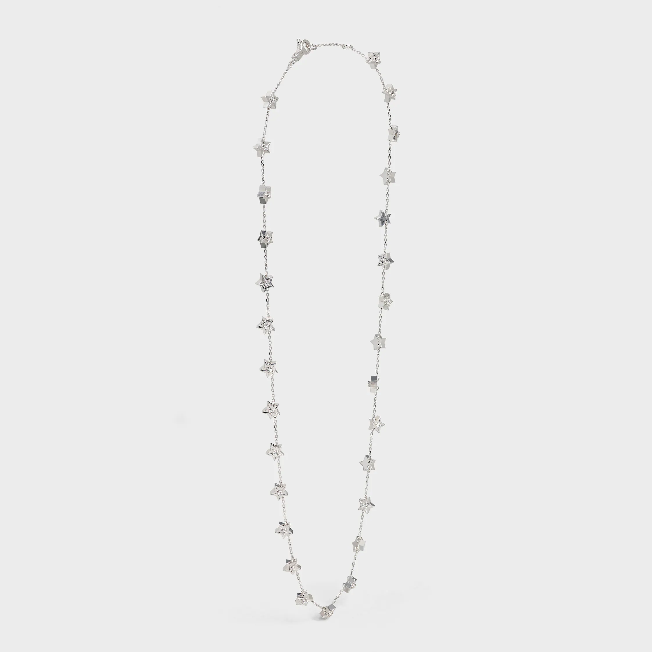 Collier Multi-Étoiles Celine en Or Blanc et Diamants