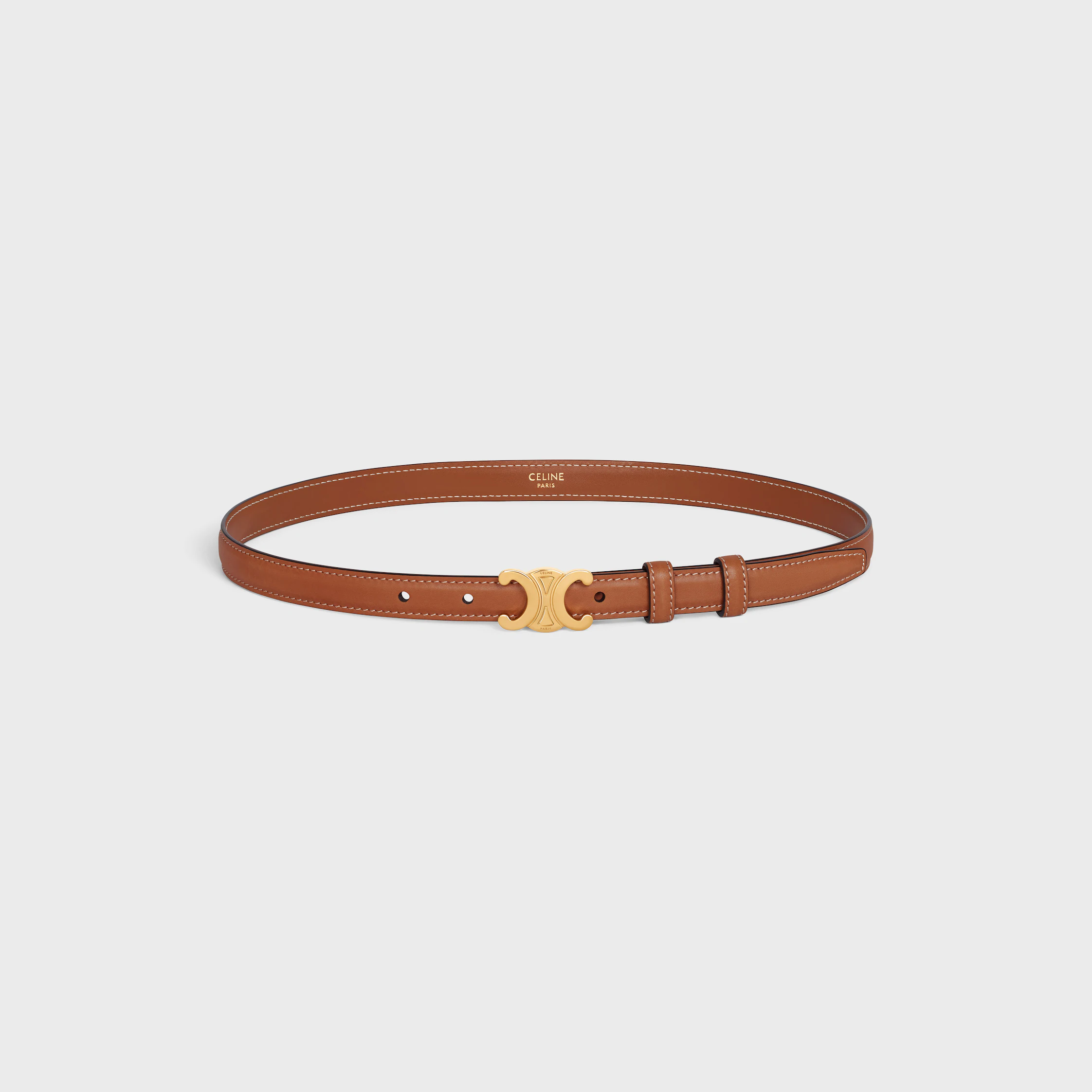 Ceinture Triomphe 18 MM IN Cuir de veau naturel