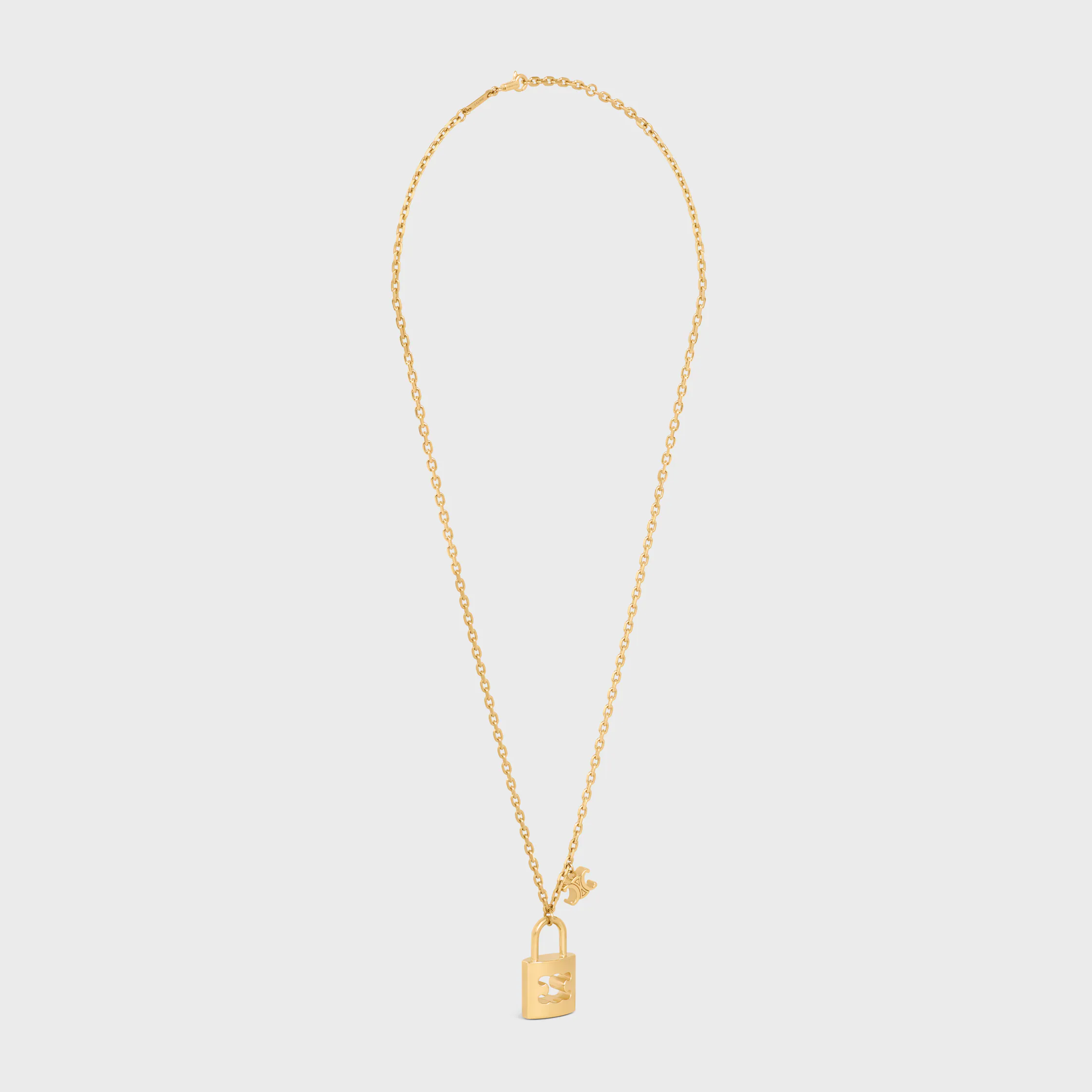 Collier Triomphe Large en laiton avec finition or