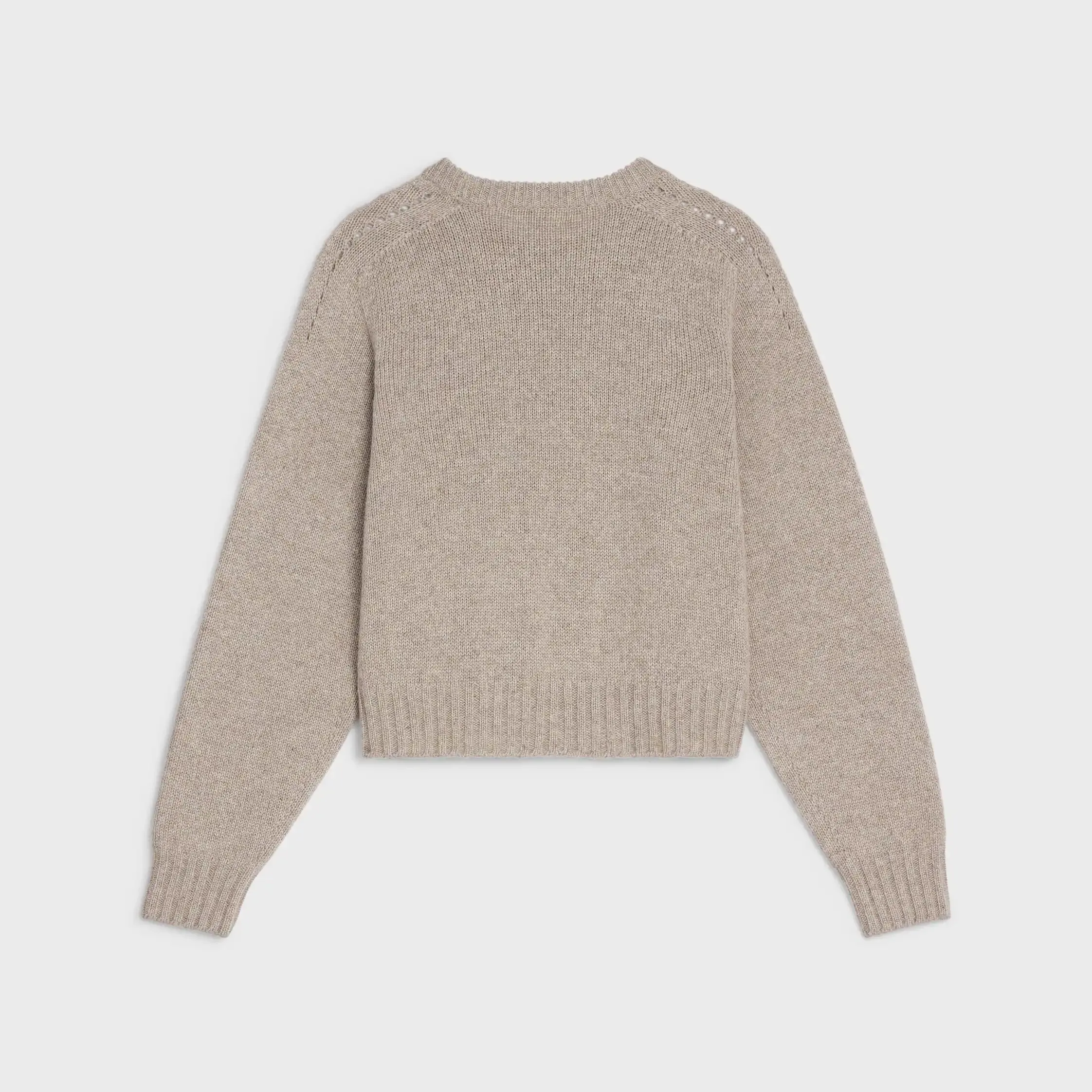 SWEAT EN CASHMERE SANS COUTURE À COL ROND