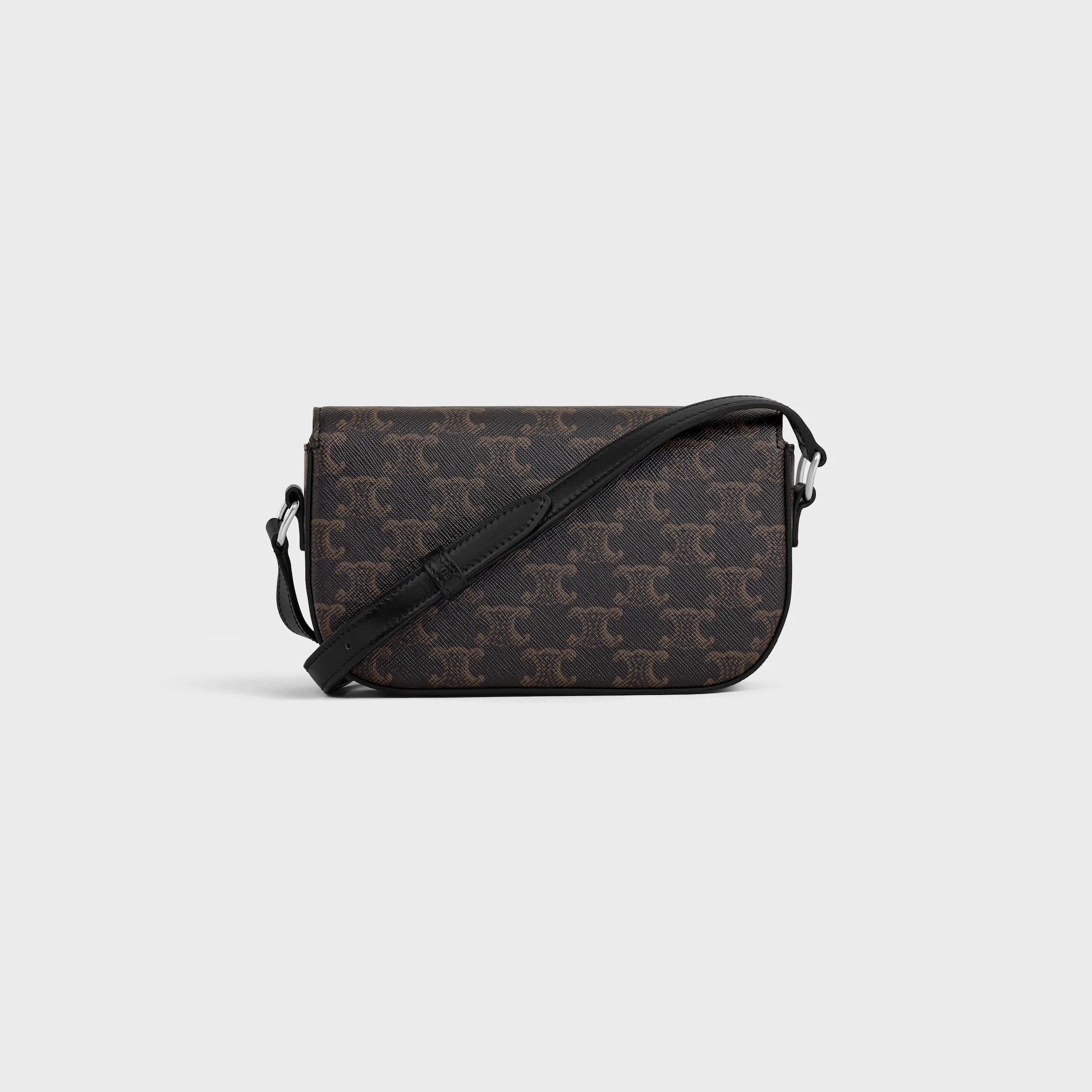 PETIT SAC À MAIN TRIOMPHE EN TISSU TRIOMPHE ET CUIR DE VEAU