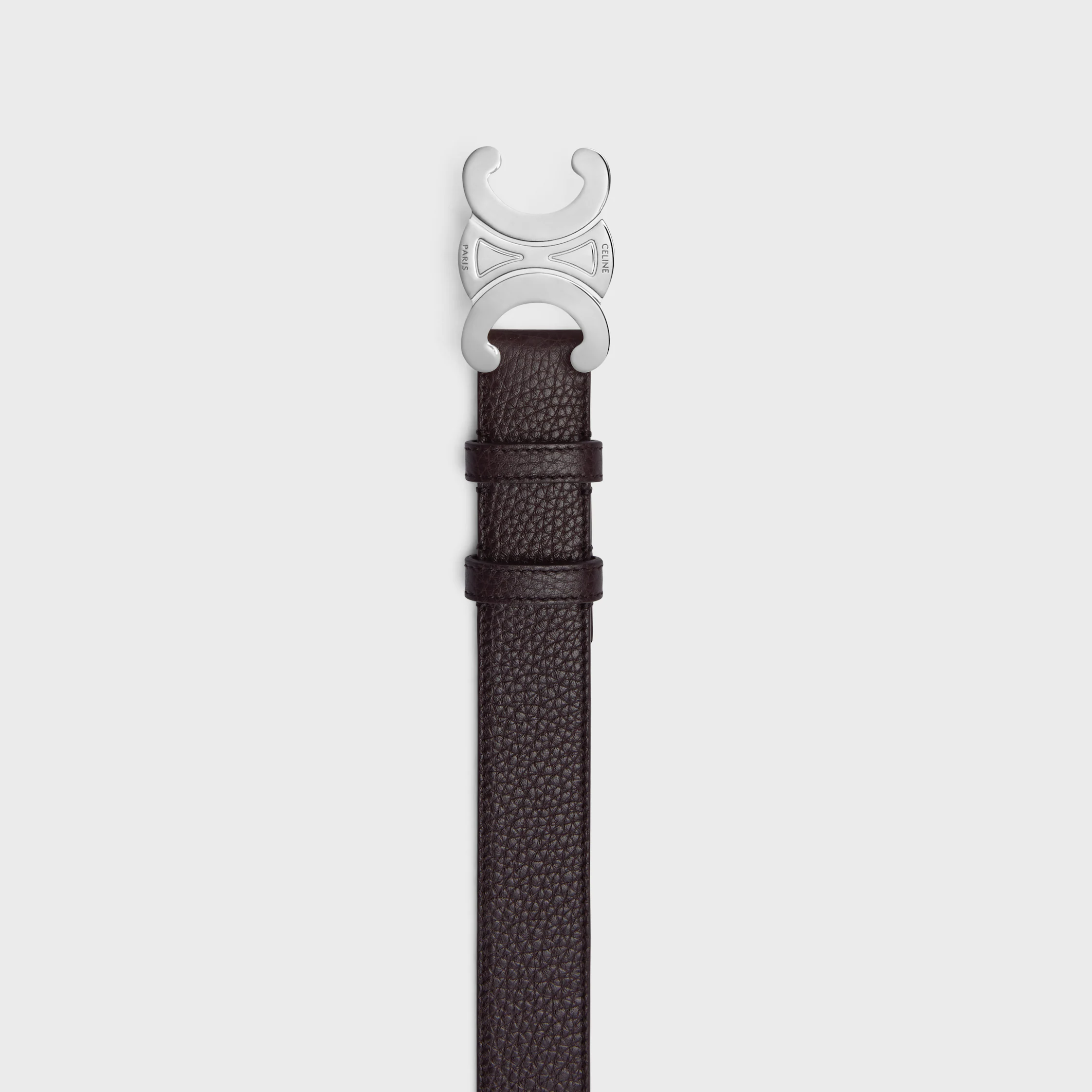 Ceinture Triomphe 30 MM en Cuir de Veau Grainé