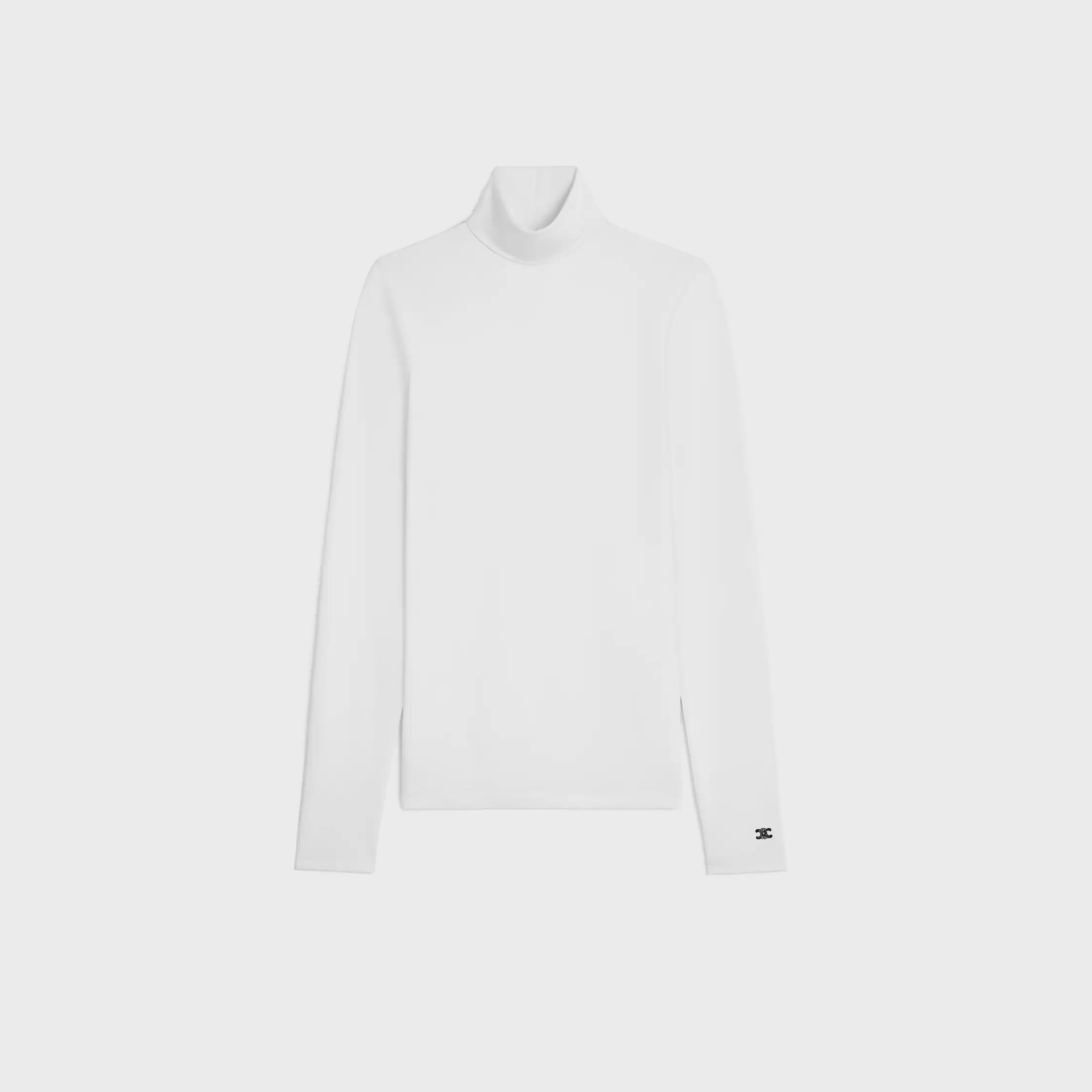 top à col haut en jersey de coton pour sport