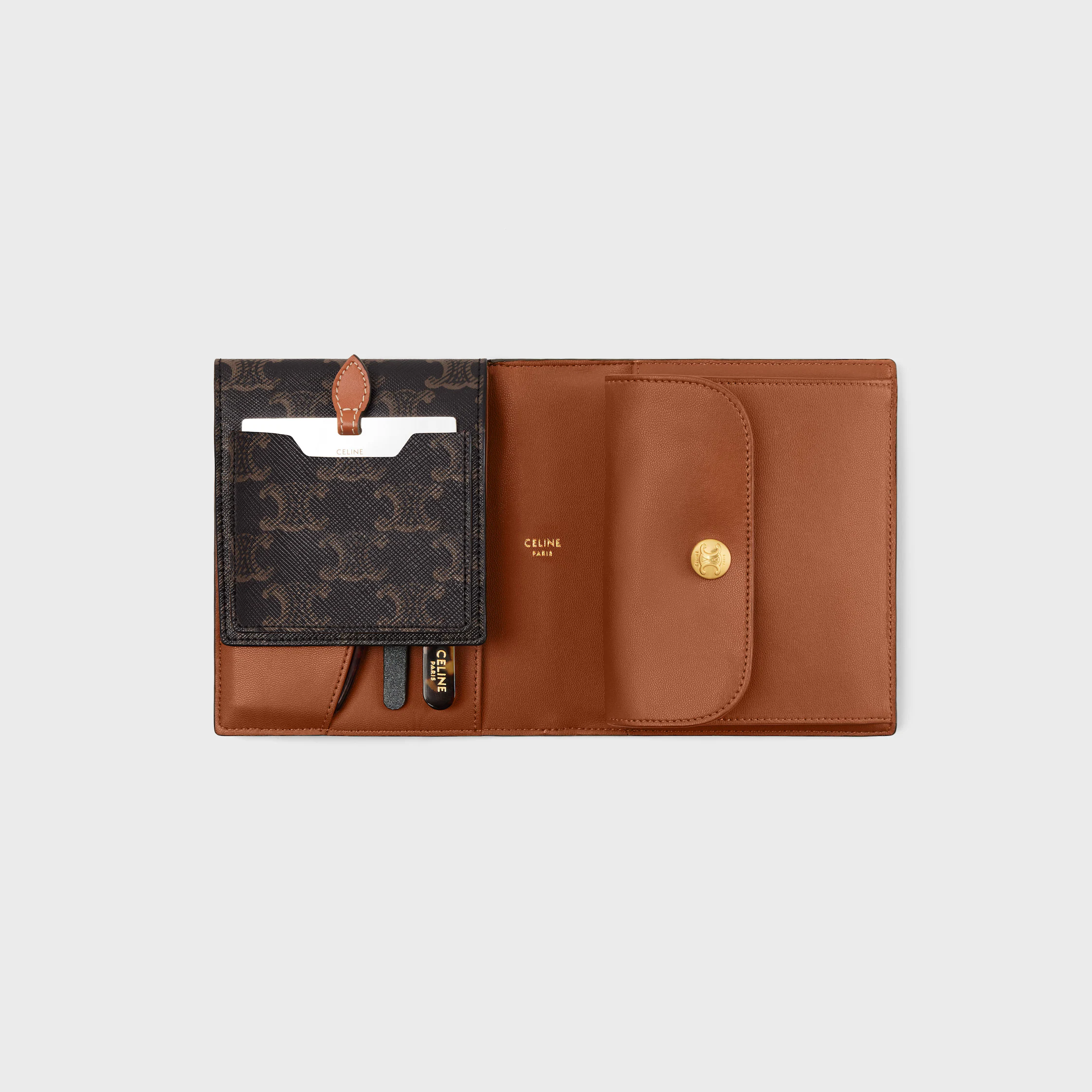 Kit de voyage en toile Triomphe et cuir de veau