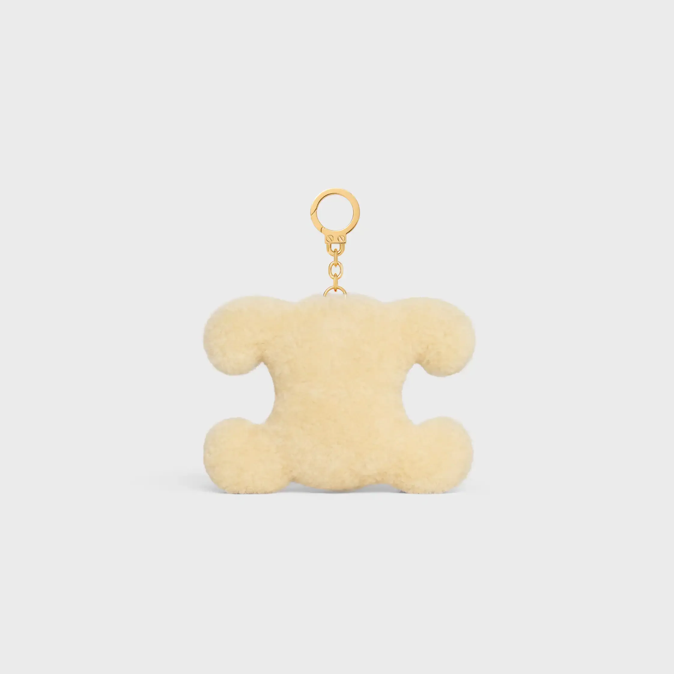 CHARM POM-POM TRIOMPHE POMME EN PEAU DE MOUTON ET VEAU